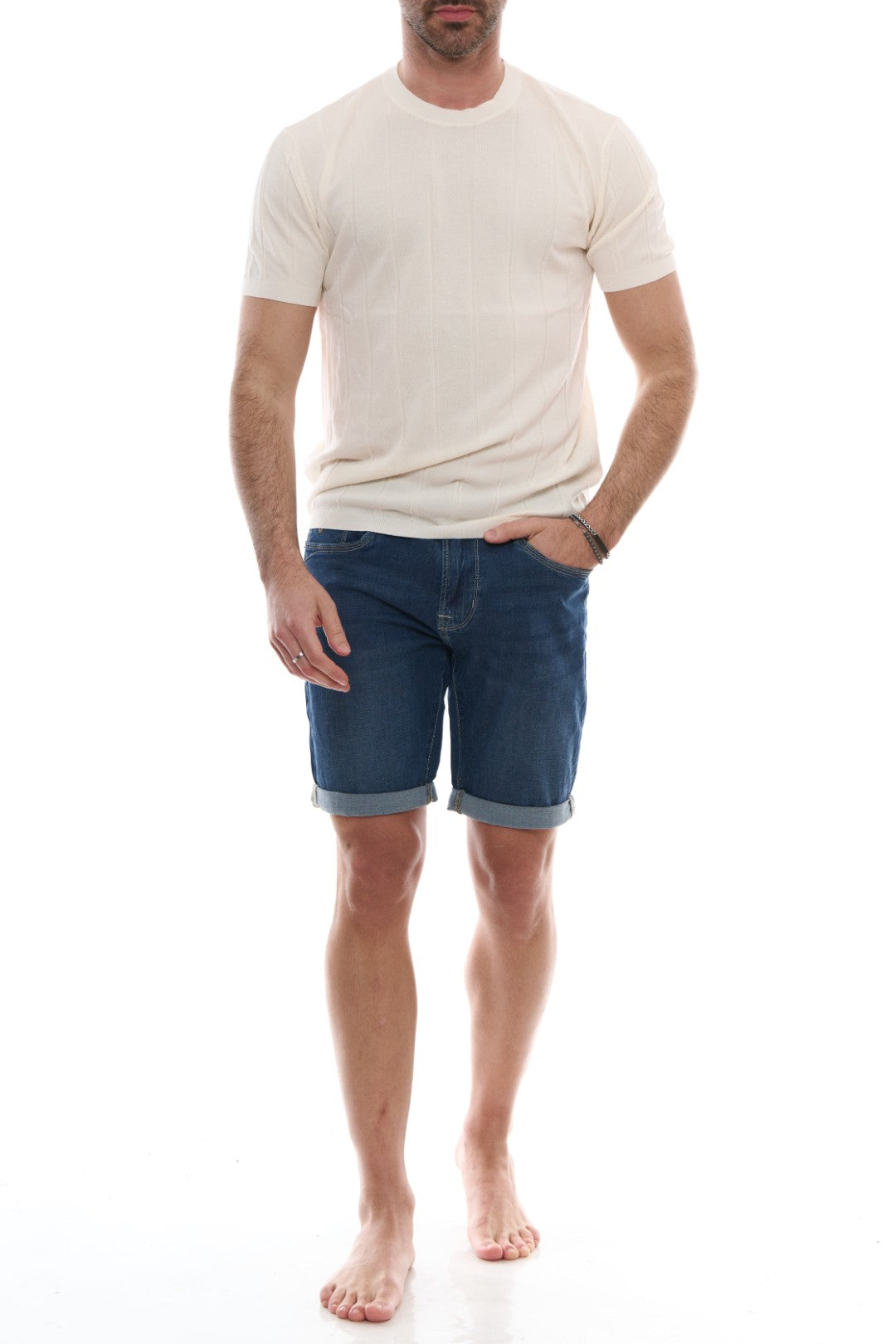 Bermuda Basic Denim Light Scuro