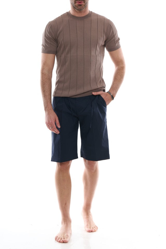 Bermuda Tasca America Coulisse Cotone Leggero