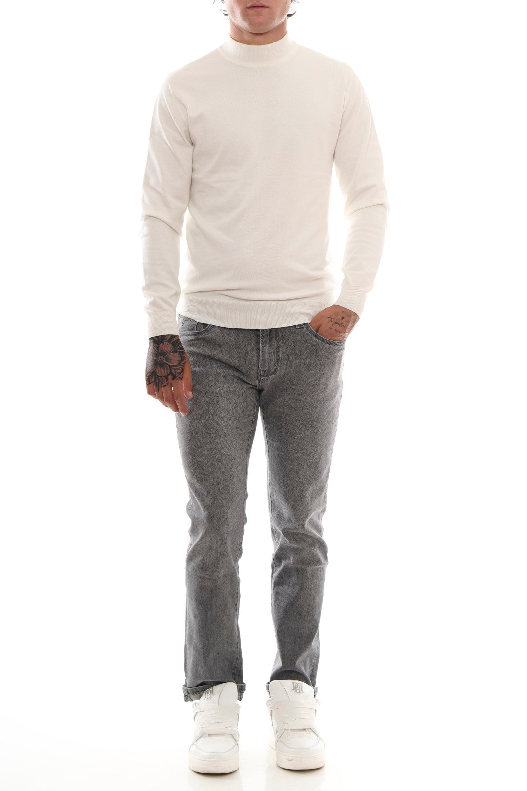 Jeans Basic Denim Grigio