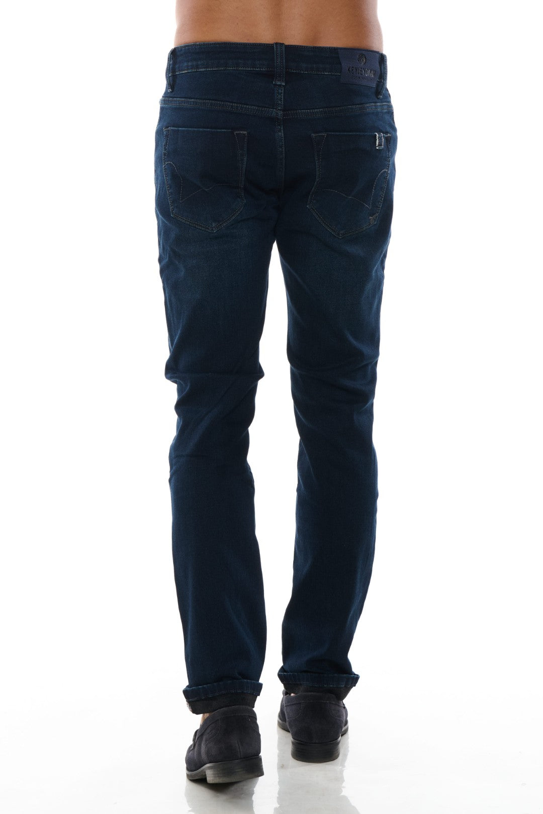 Jeans 5 Tasche Tessuto Doppiato