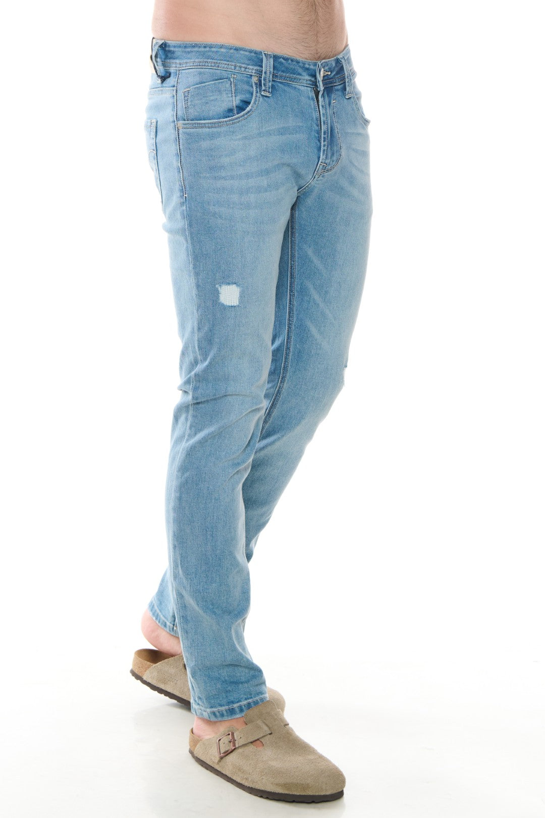 Jeans 5 tasche con rotture