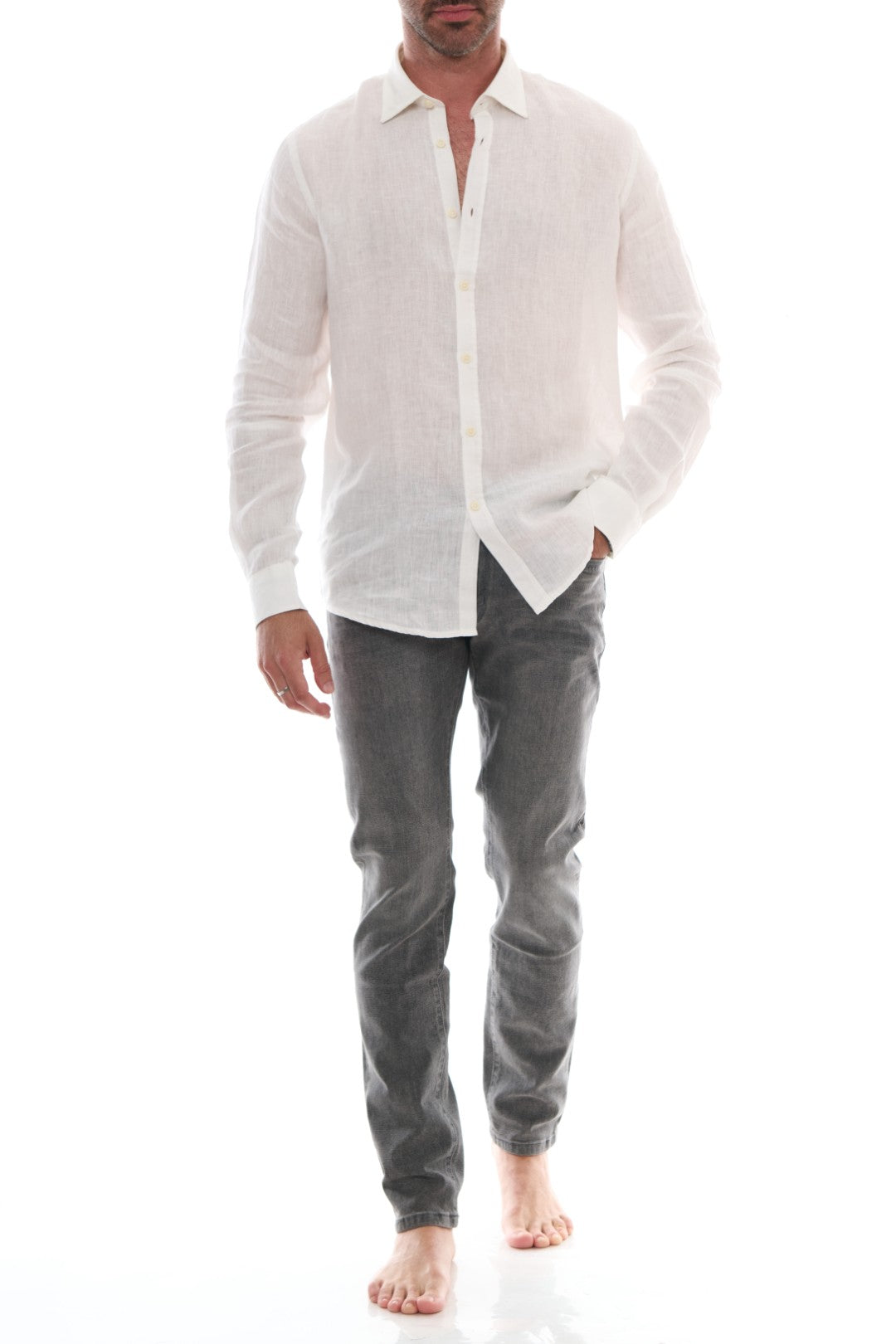 Jeans 5 tasche Grigio