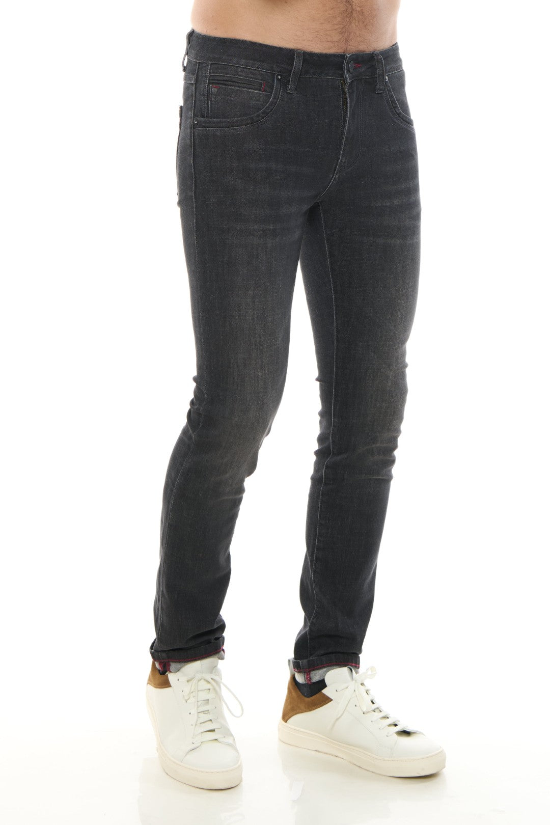 5 Pocket Jeans Denim Grey