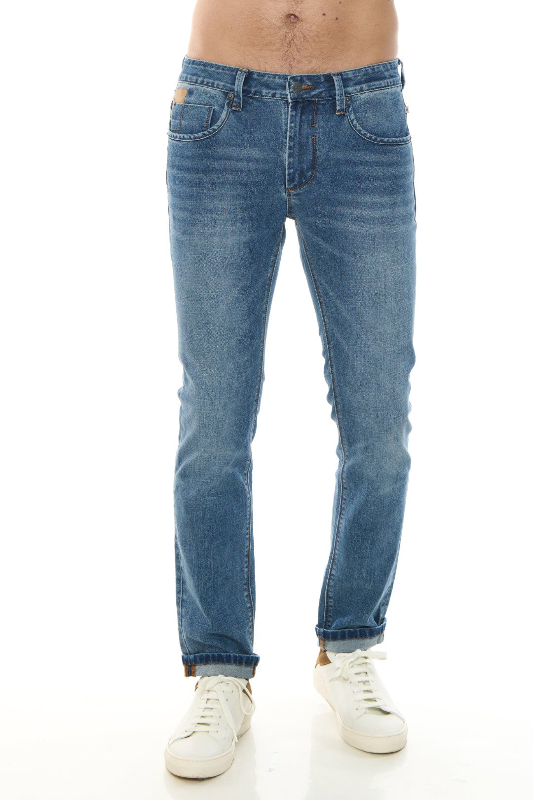 Jeans 5 tasche con Logo