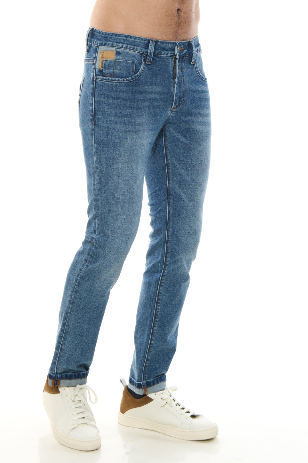 Jeans 5 tasche con Logo