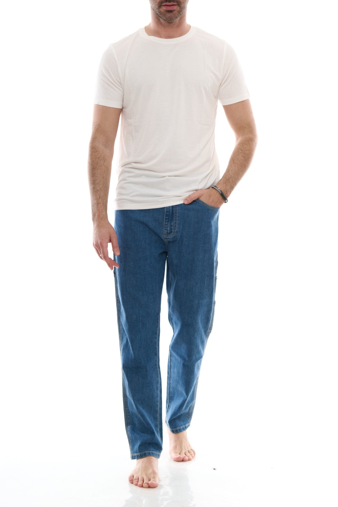 Jeans 5 tasche Worker Chiaro