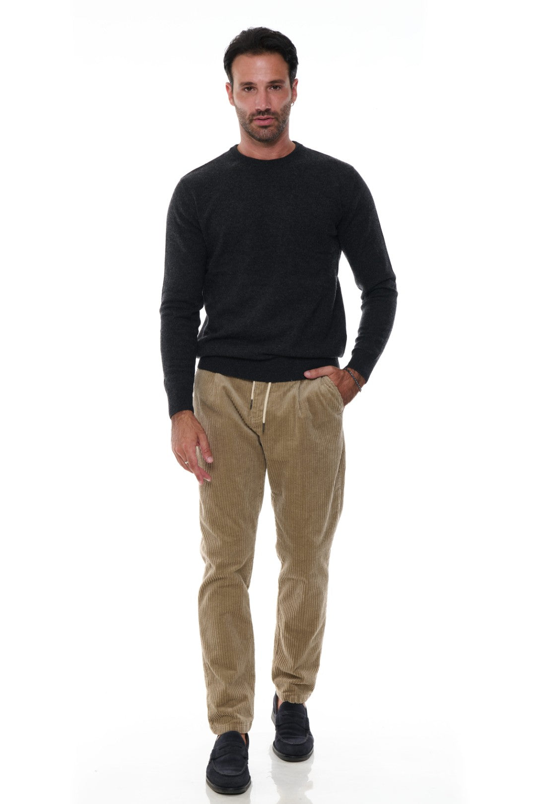 Pantalone con Coulisse Velluto a Coste