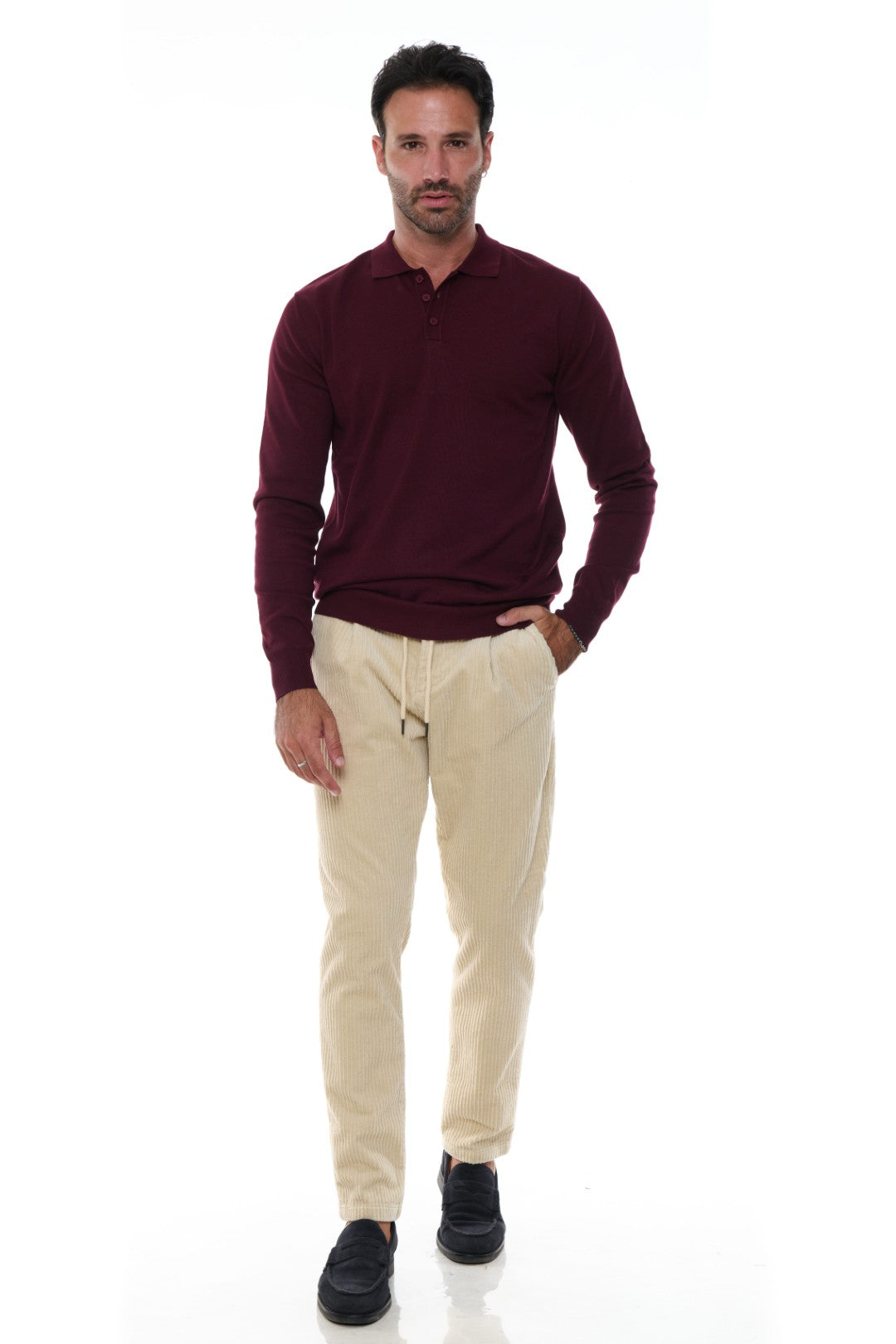 Pantalone con Coulisse Velluto a Coste