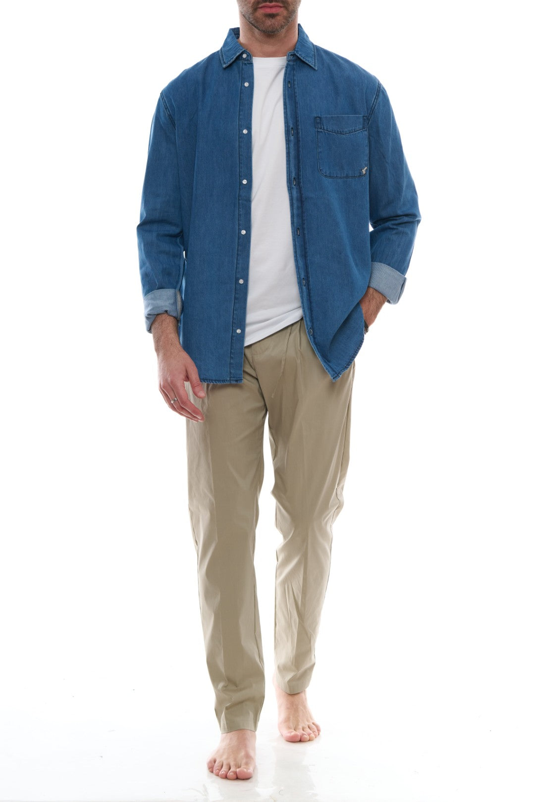 Pantalone Tasca America Coulisse Cotone Leggero