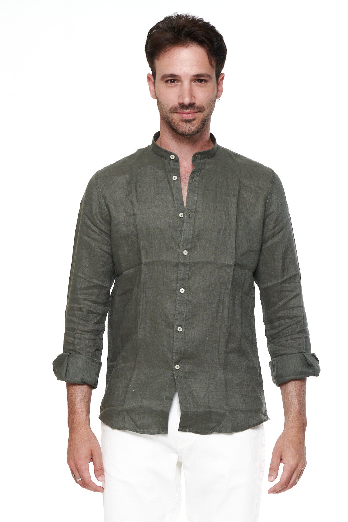 Camicia coreana Puro Lino