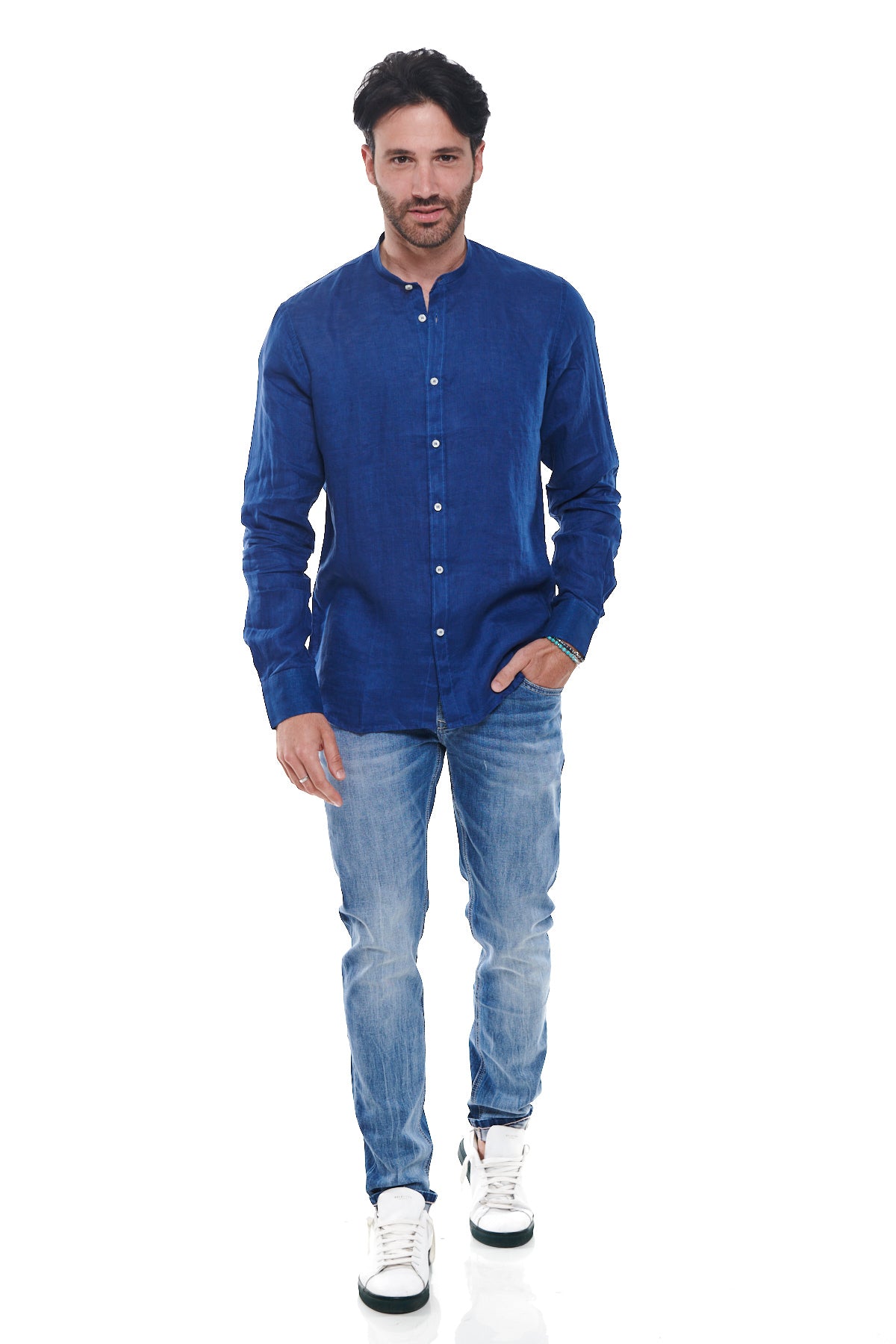 Camicia coreana Puro Lino