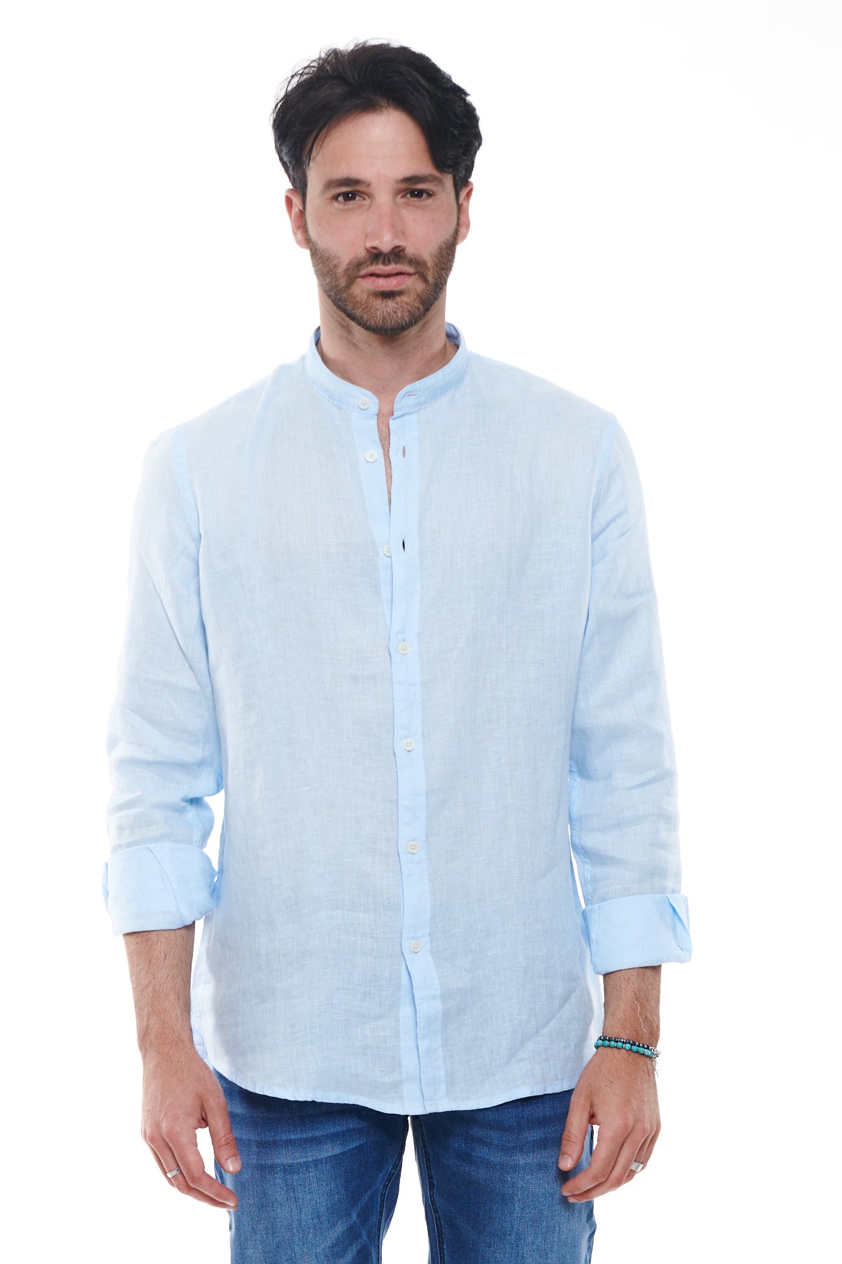 Camicia coreana Puro Lino
