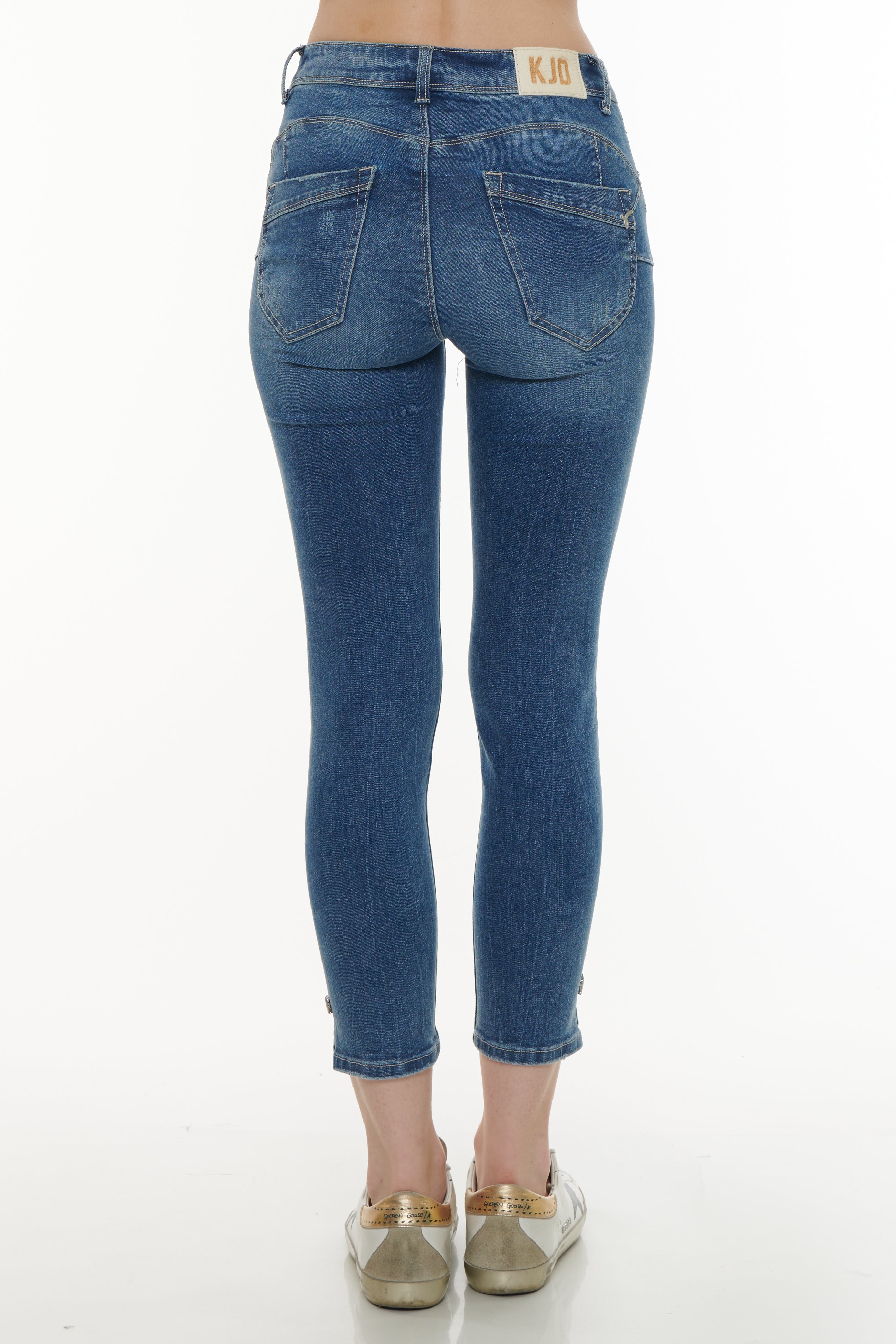 Jeans Capri con Rotture