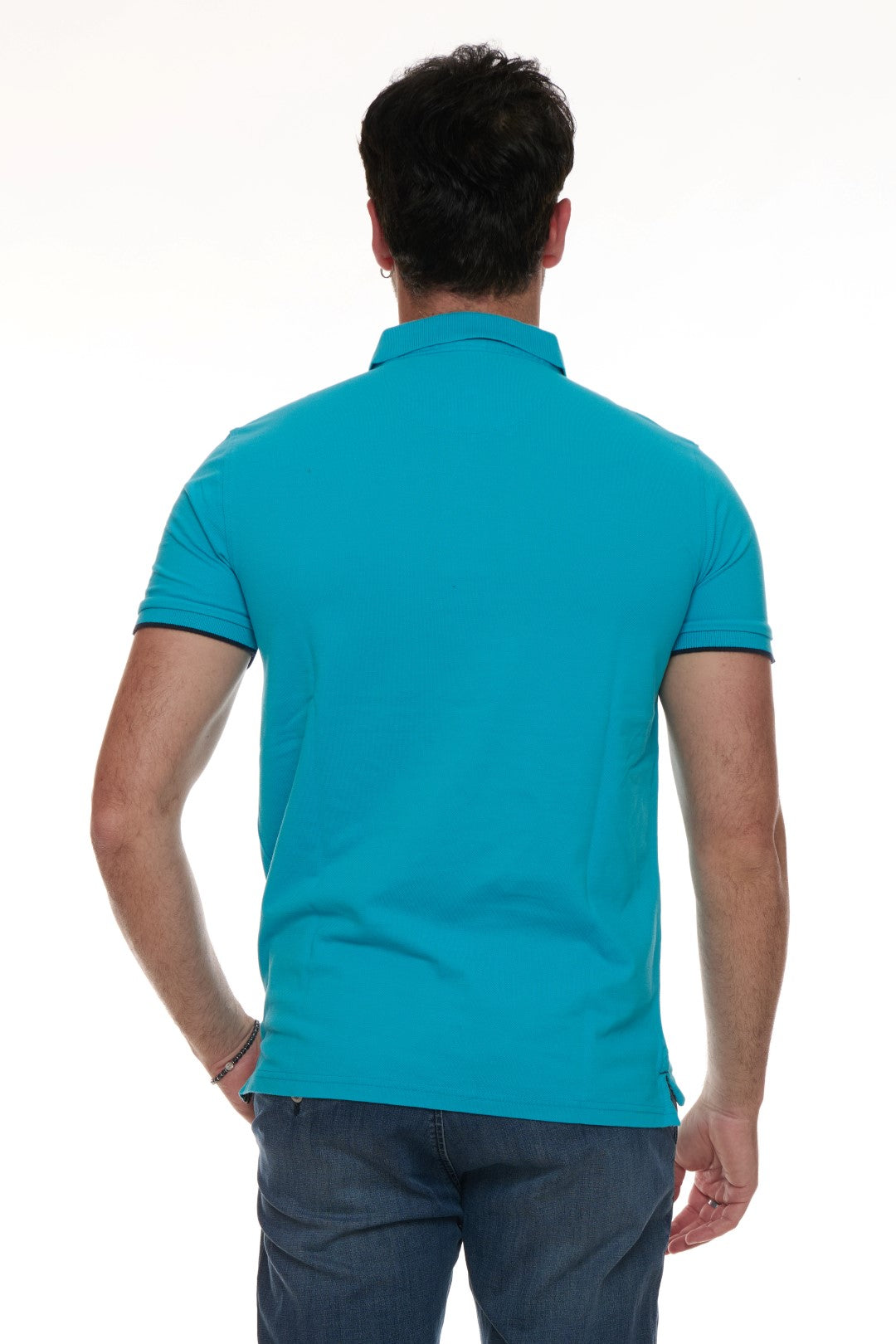 Polo con ricamo fiorellino