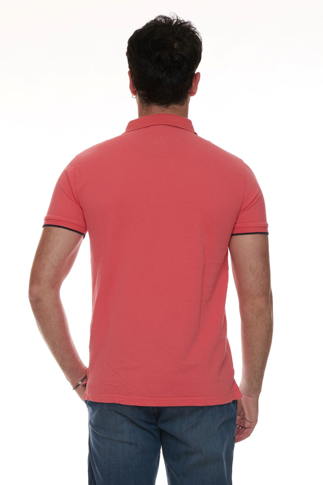 Polo con ricamo fiorellino