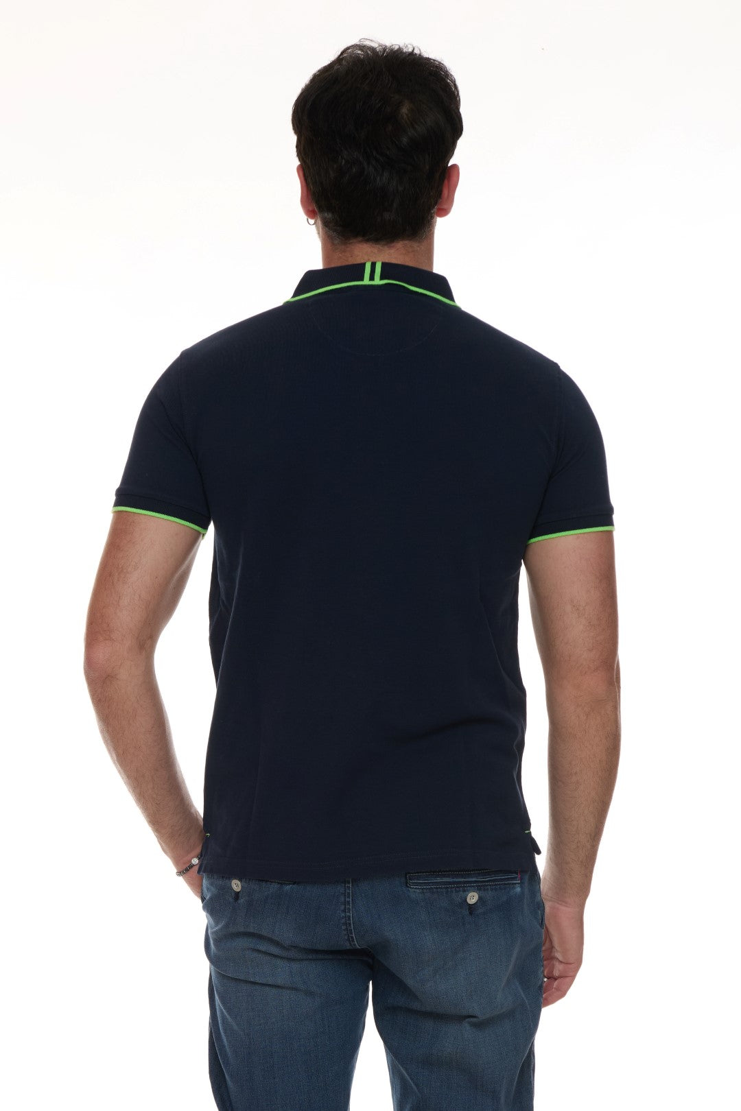 Polo con ricamo Fluo