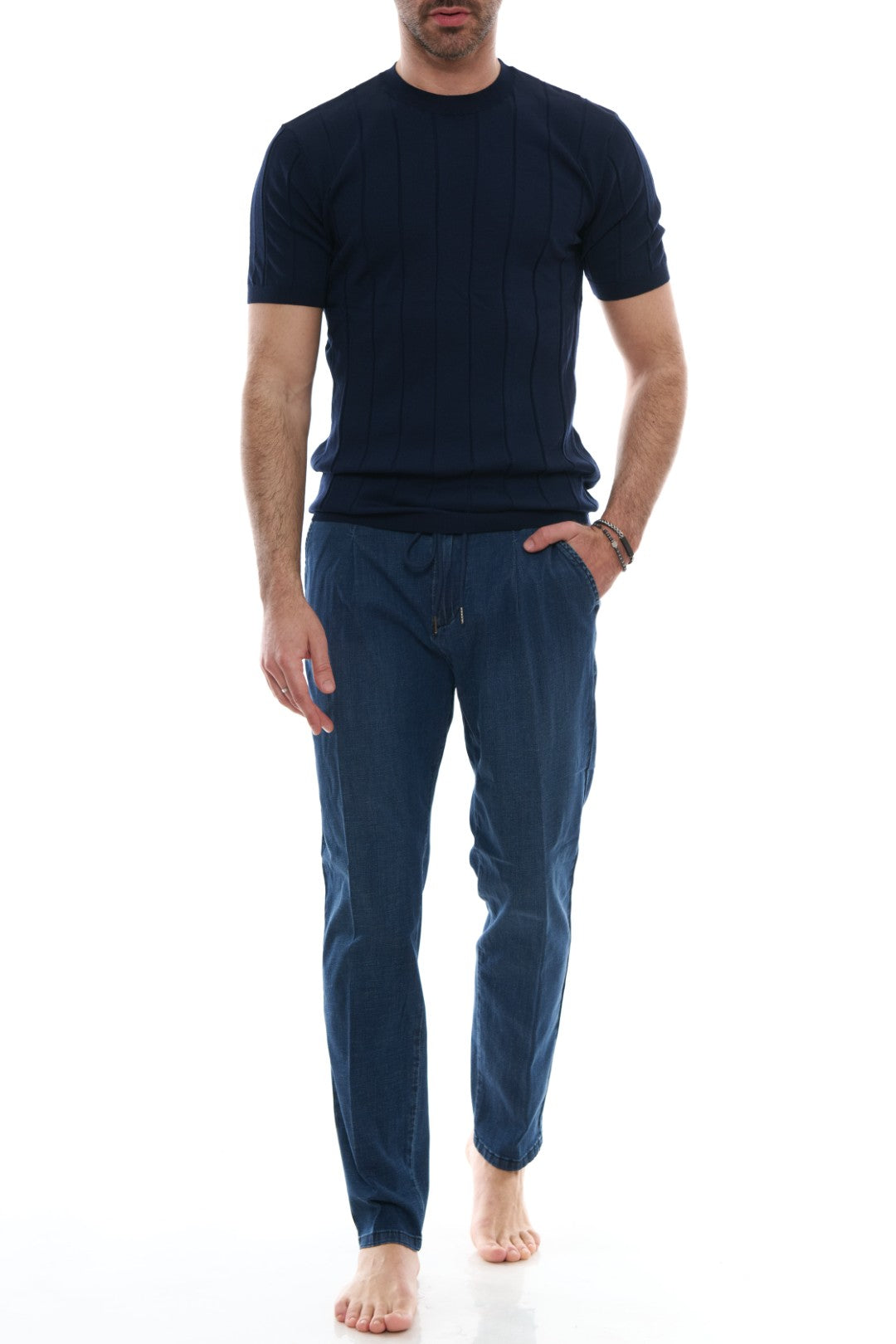 Maglia Girocollo Rigata