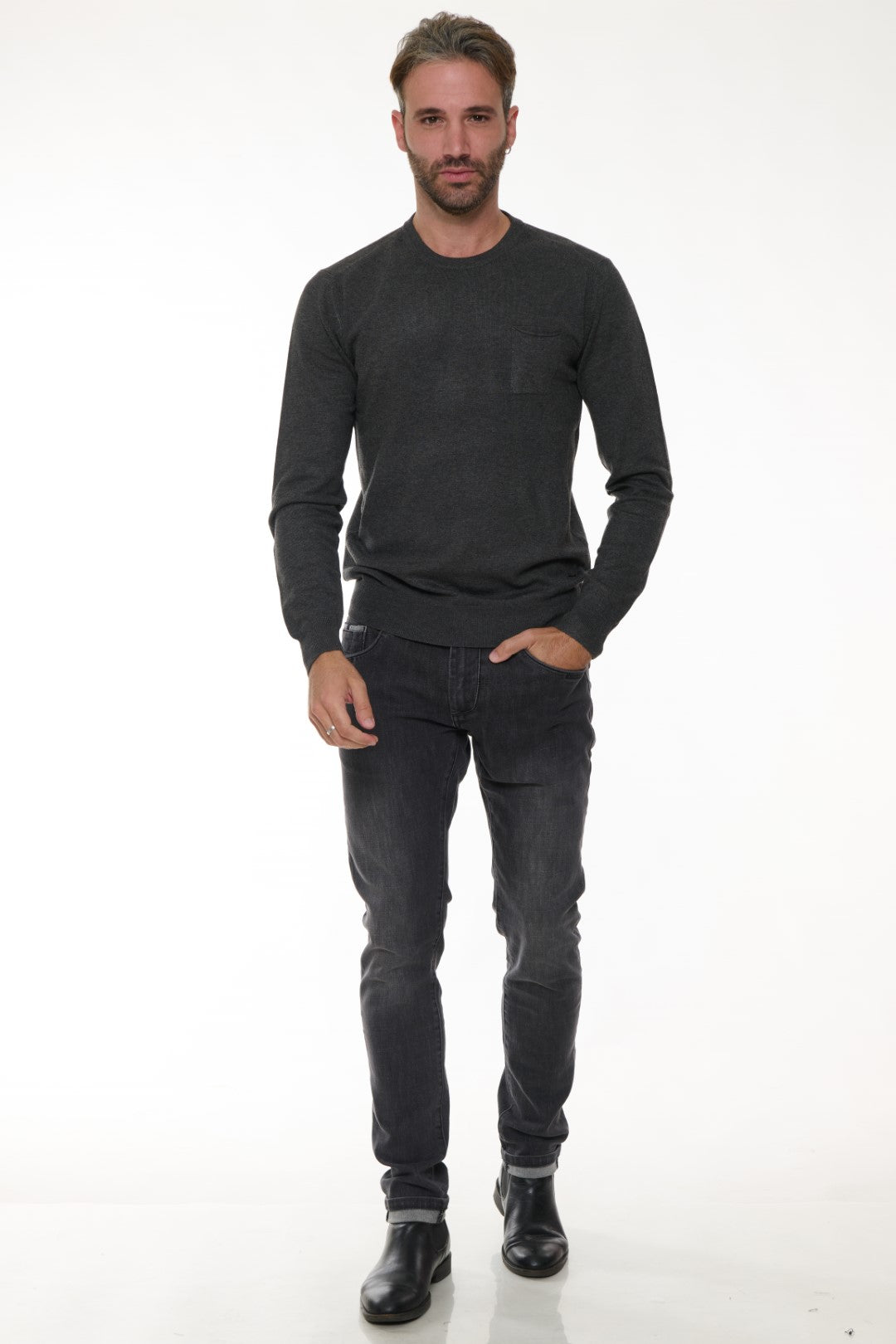 Maglia Girocollo con Taschino