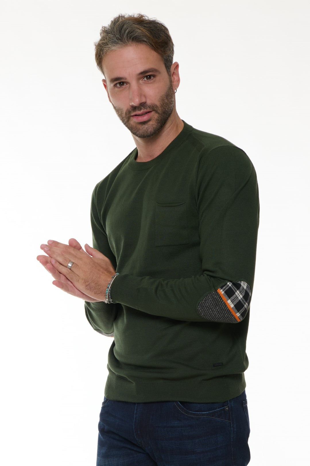 Crewneck Sweater with Pocket