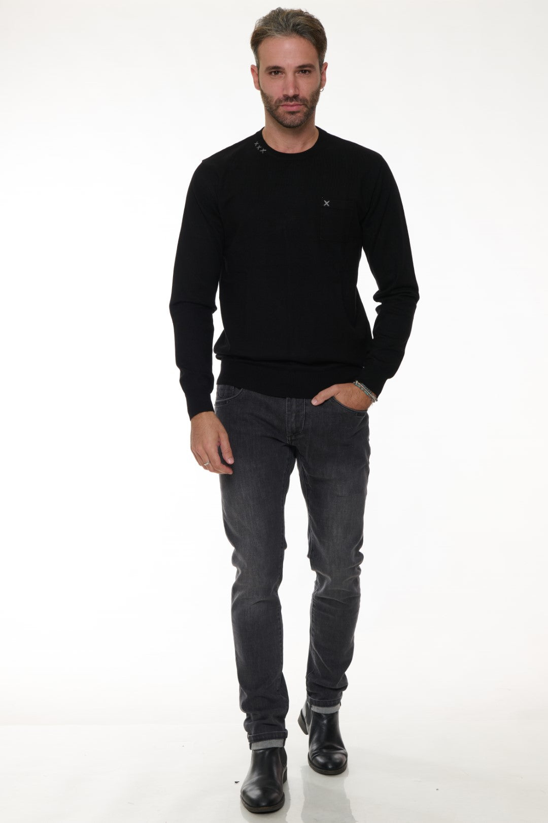 Maglia Girocollo con Taschino
