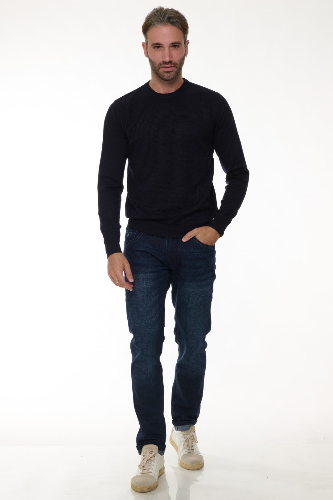 Maglia Jacquard con toppe