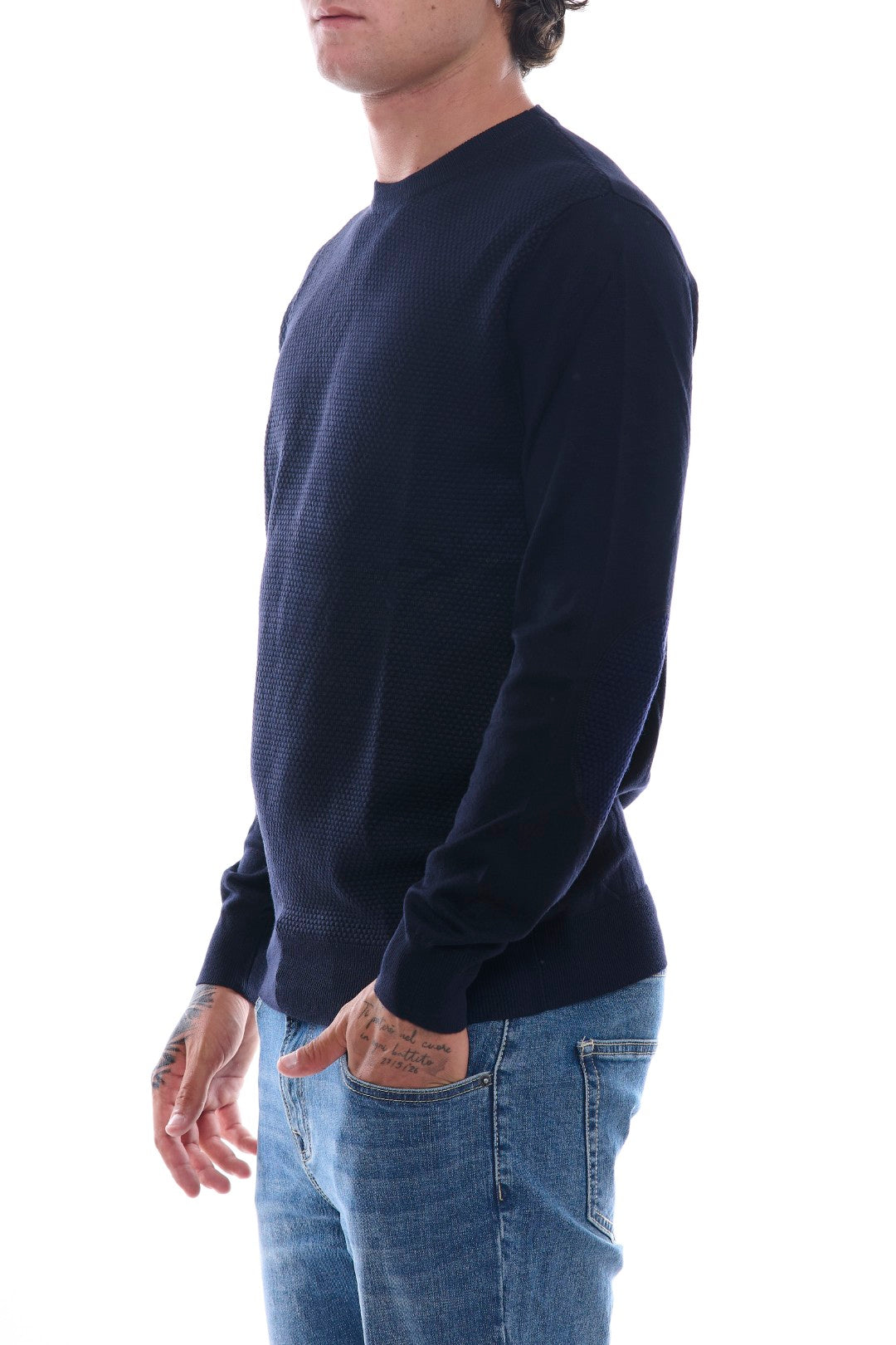 Maglia Jacquard con toppe