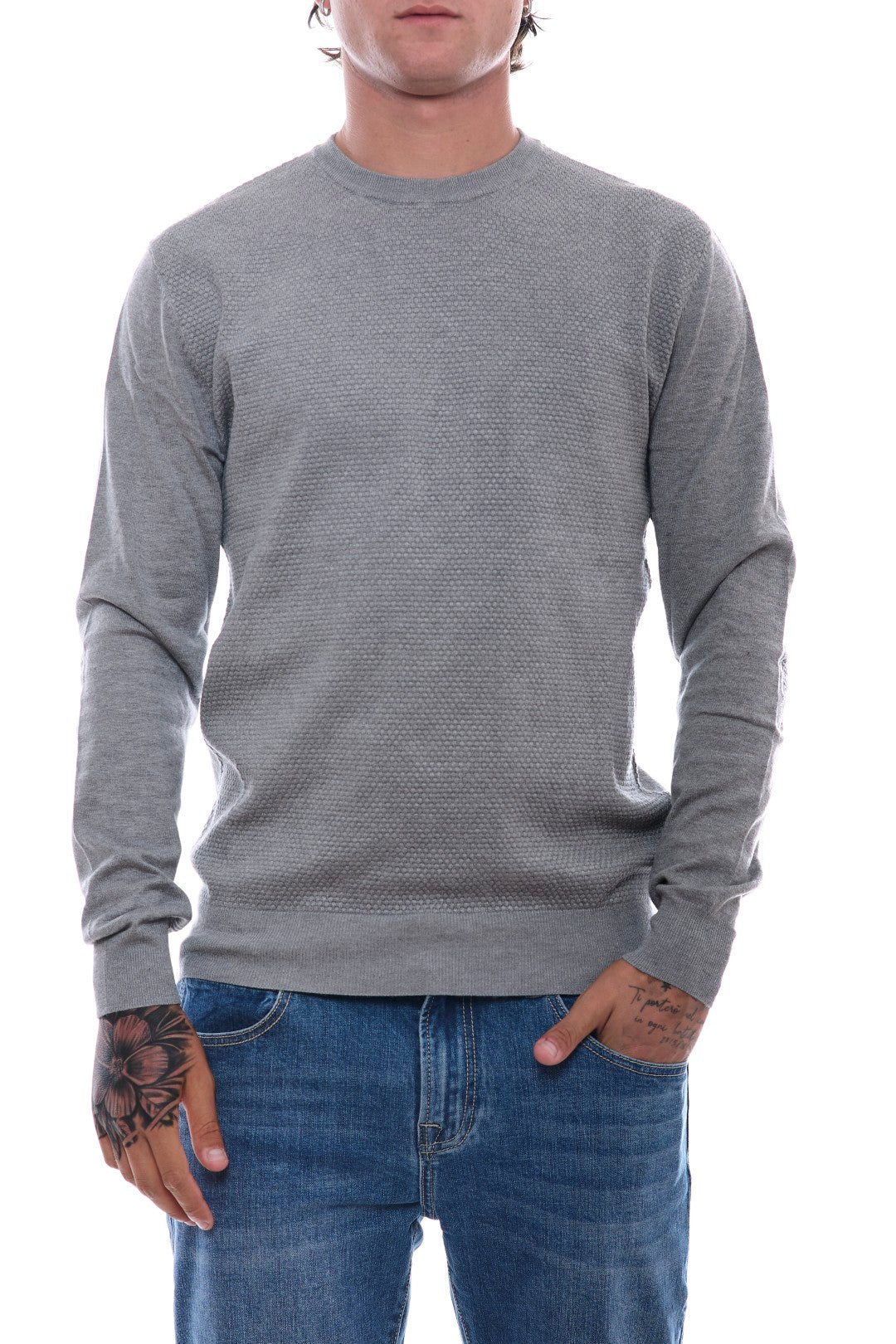 Maglia Jacquard con toppe