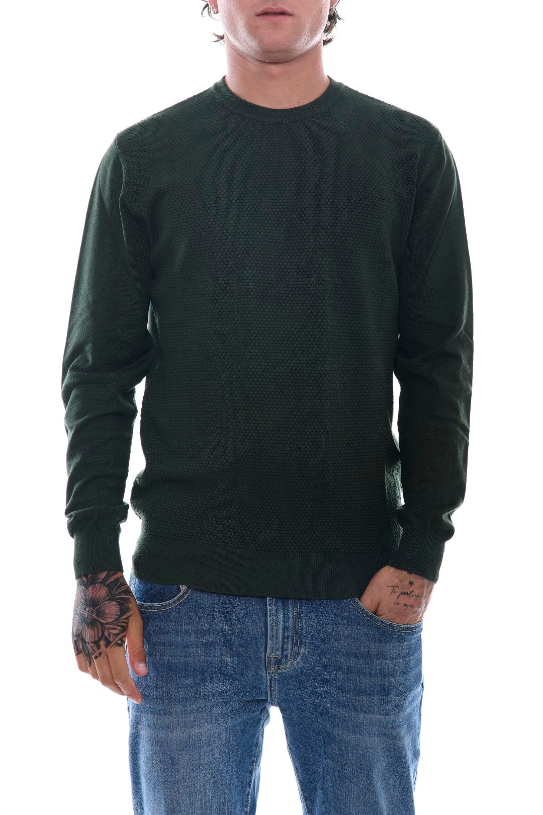Maglia Jacquard con toppe