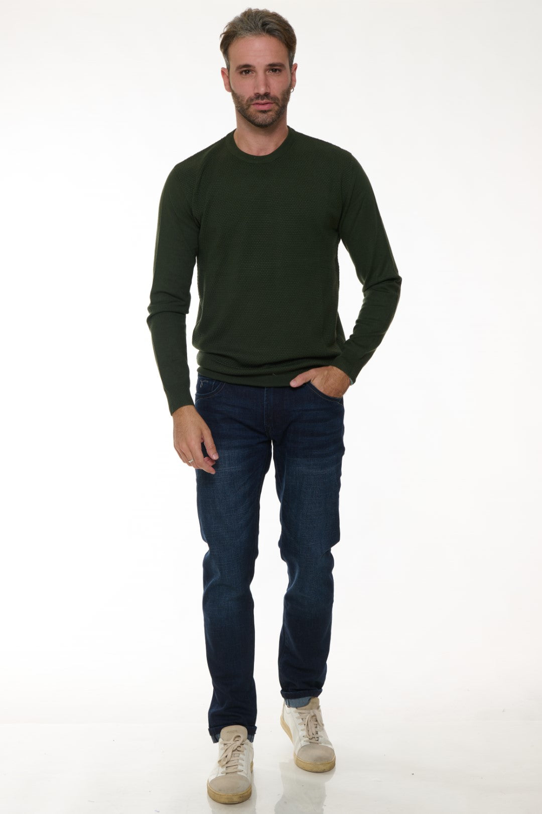 Maglia Jacquard con toppe