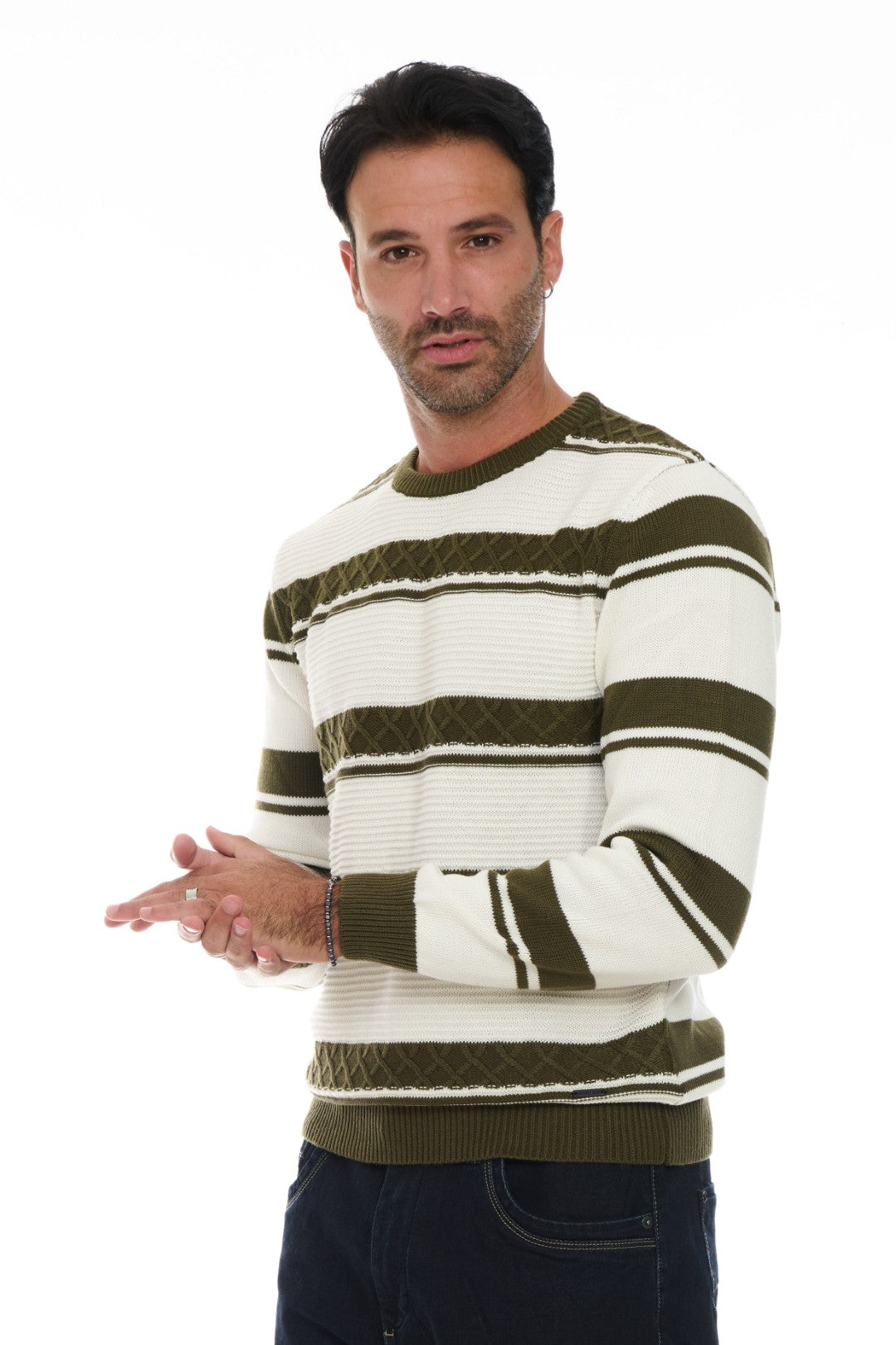 Maglia Girocollo Fasce bicolore