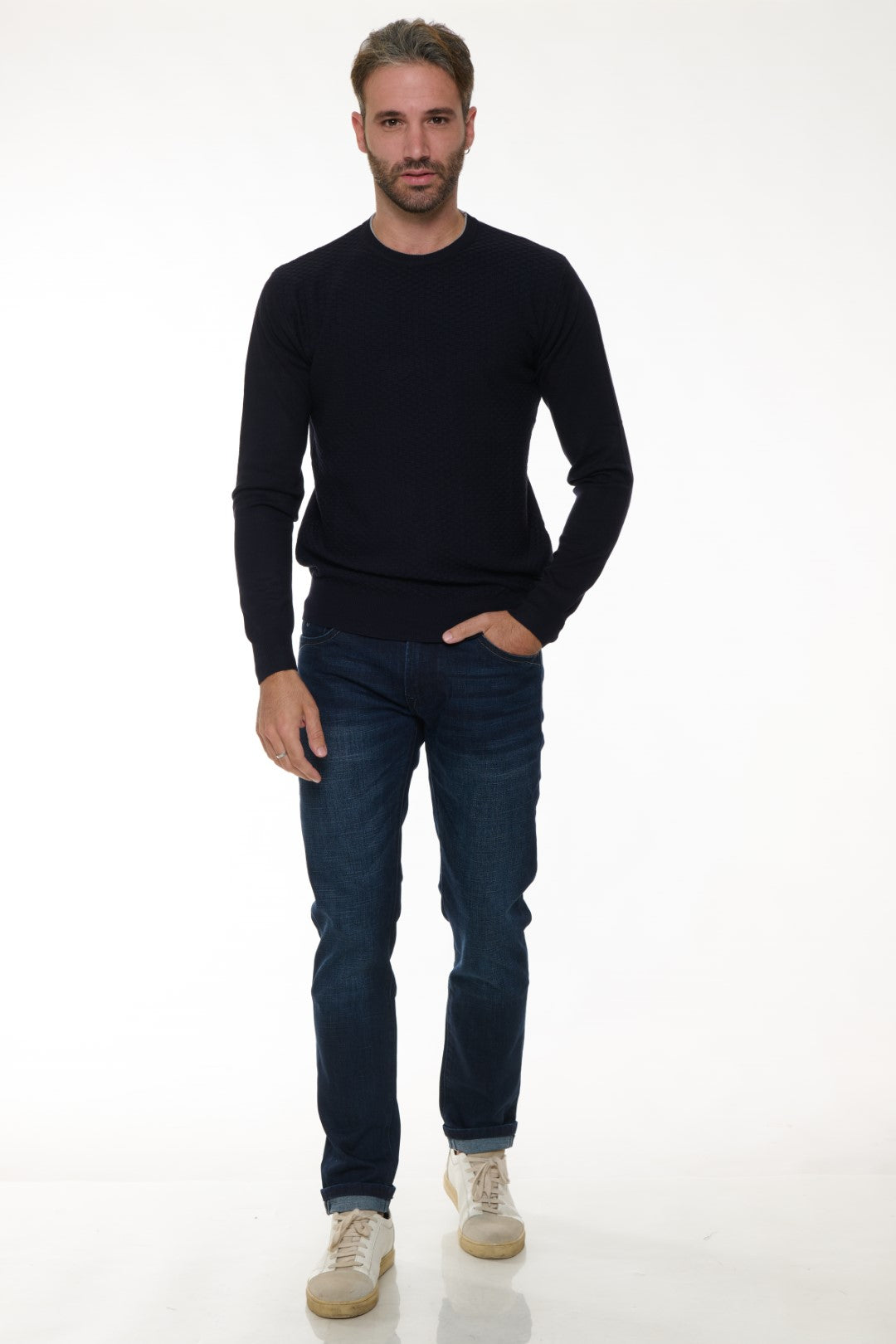 Maglia Girocollo Jacquard