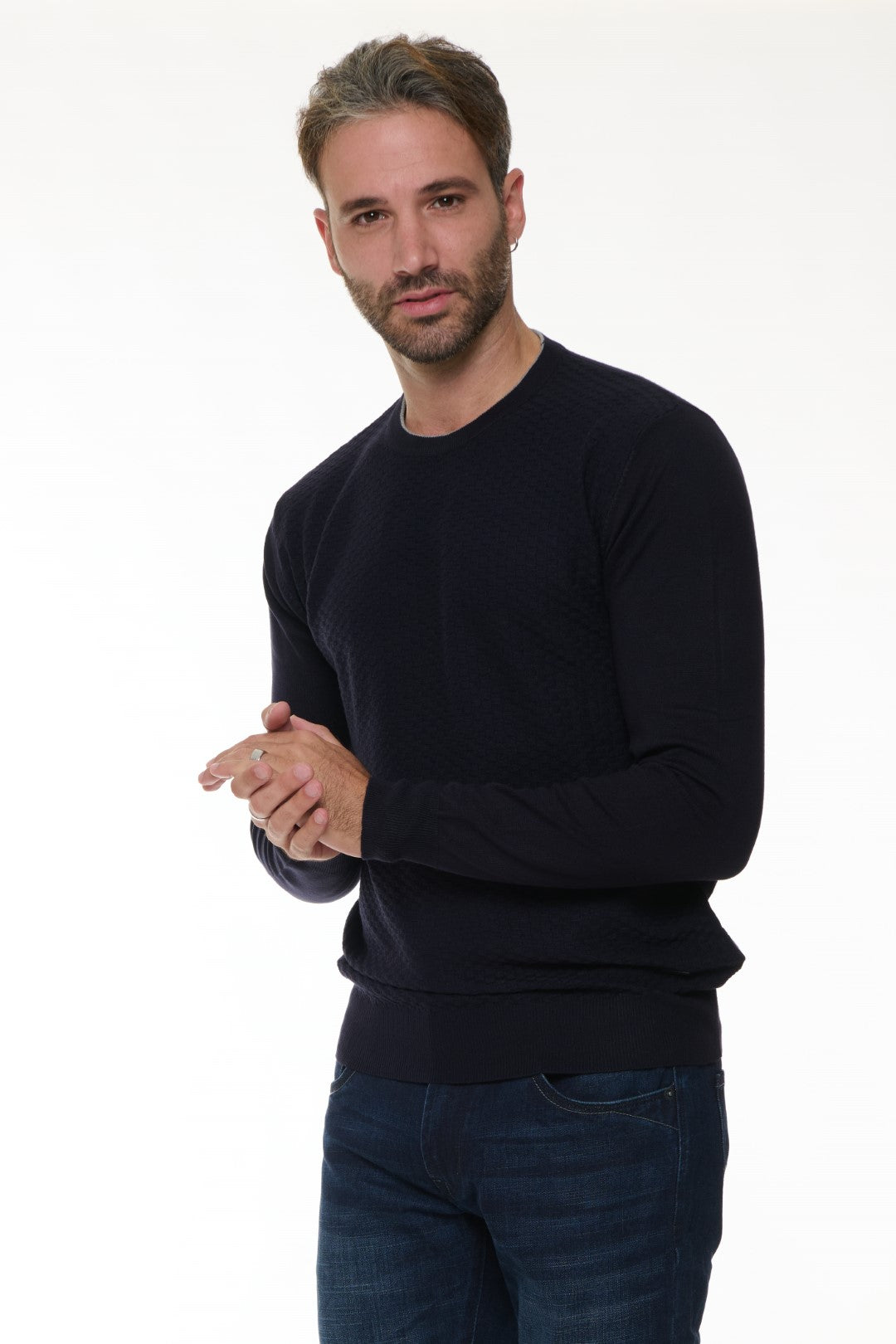 Maglia Girocollo Jacquard