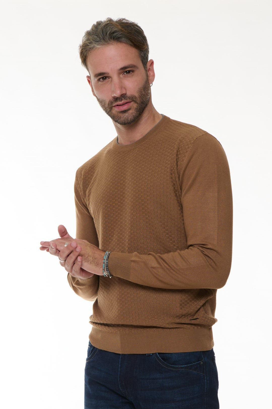 Maglia Girocollo Jacquard