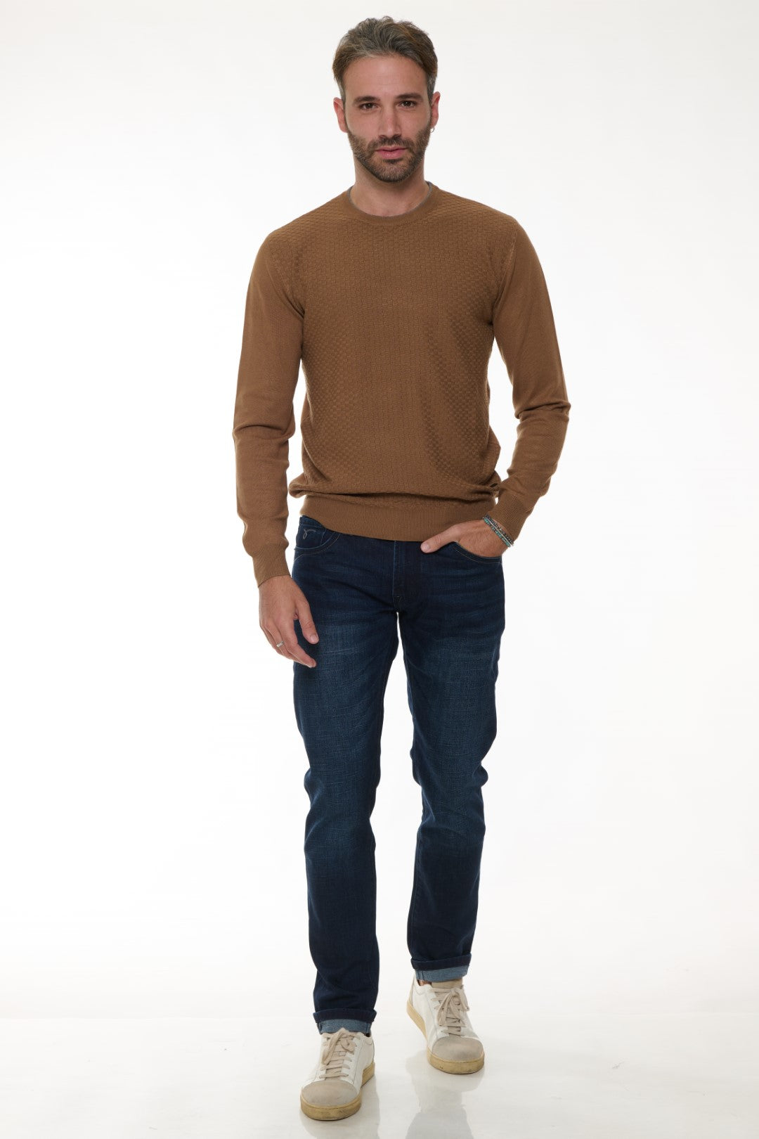Maglia Girocollo Jacquard
