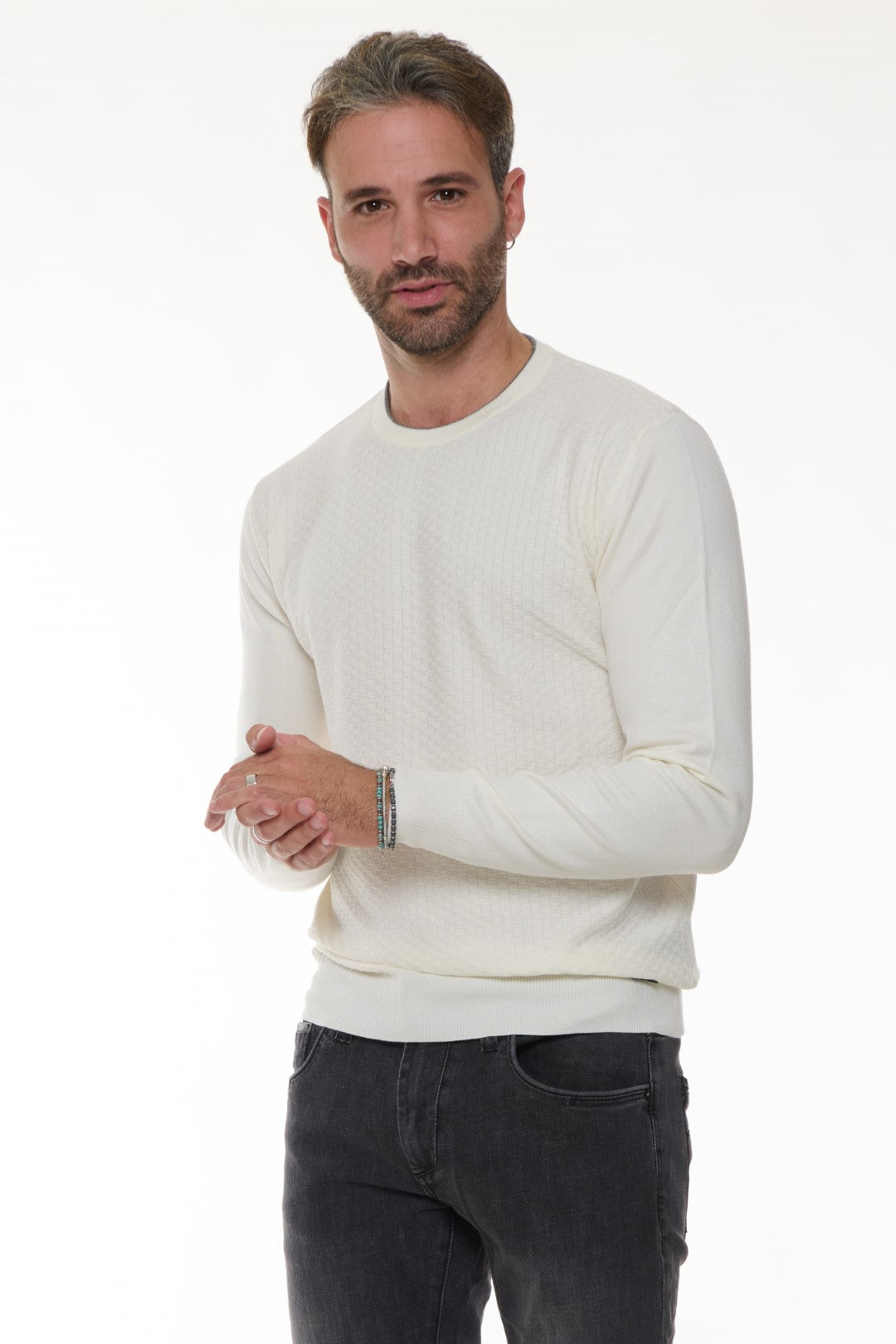 Maglia Girocollo Jacquard