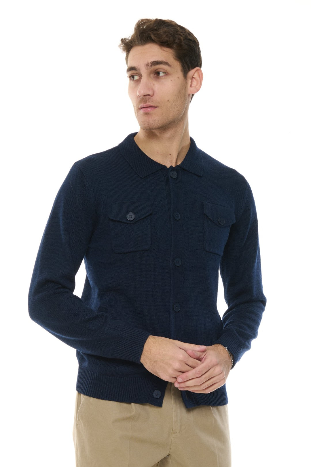 Cardigan con collo
