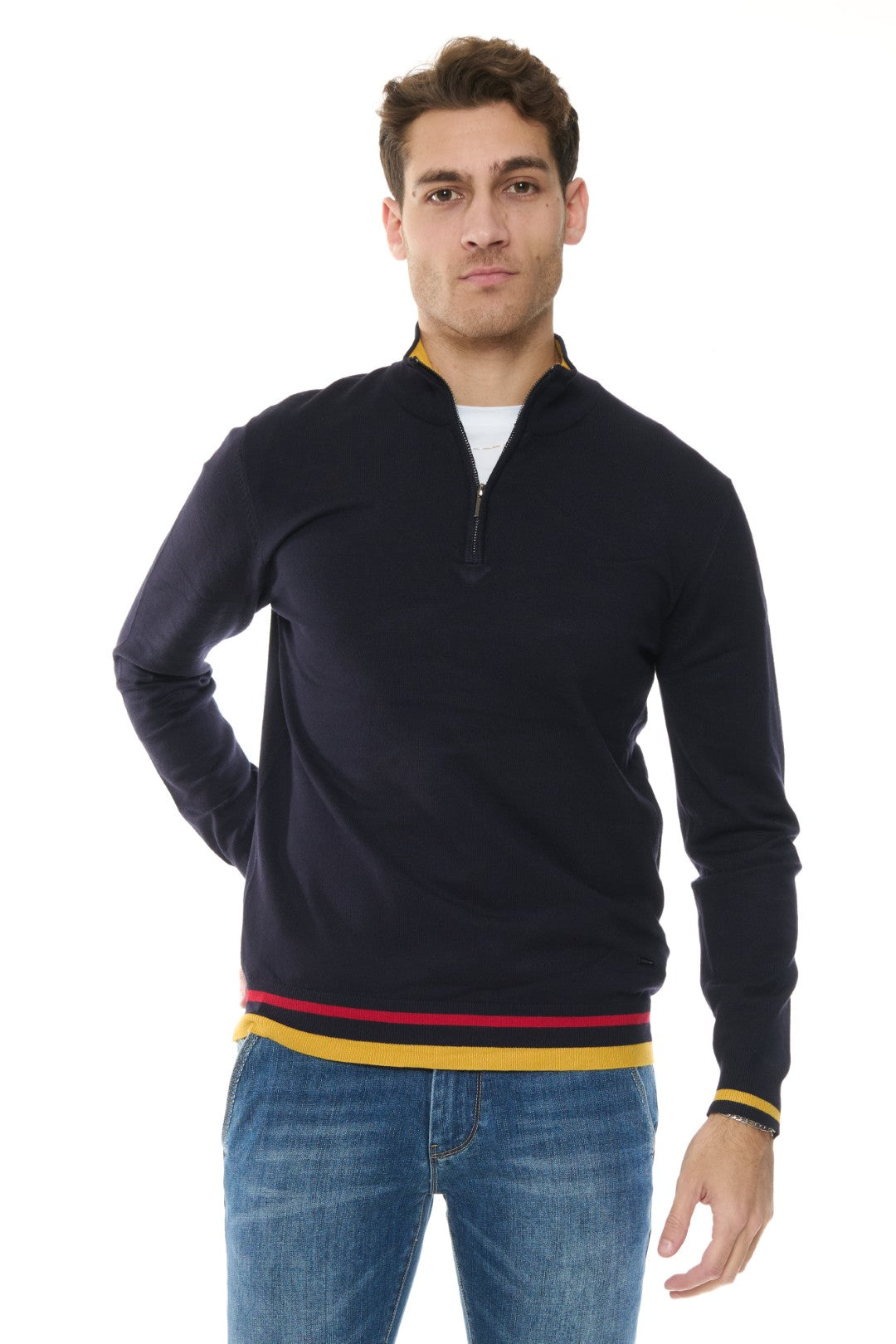 Maglia Mezzo collo con zip