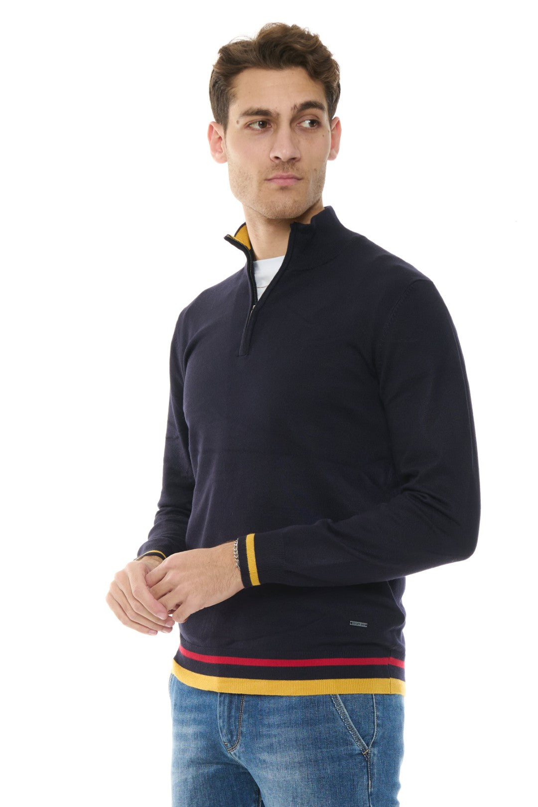 Maglia Mezzo collo con zip