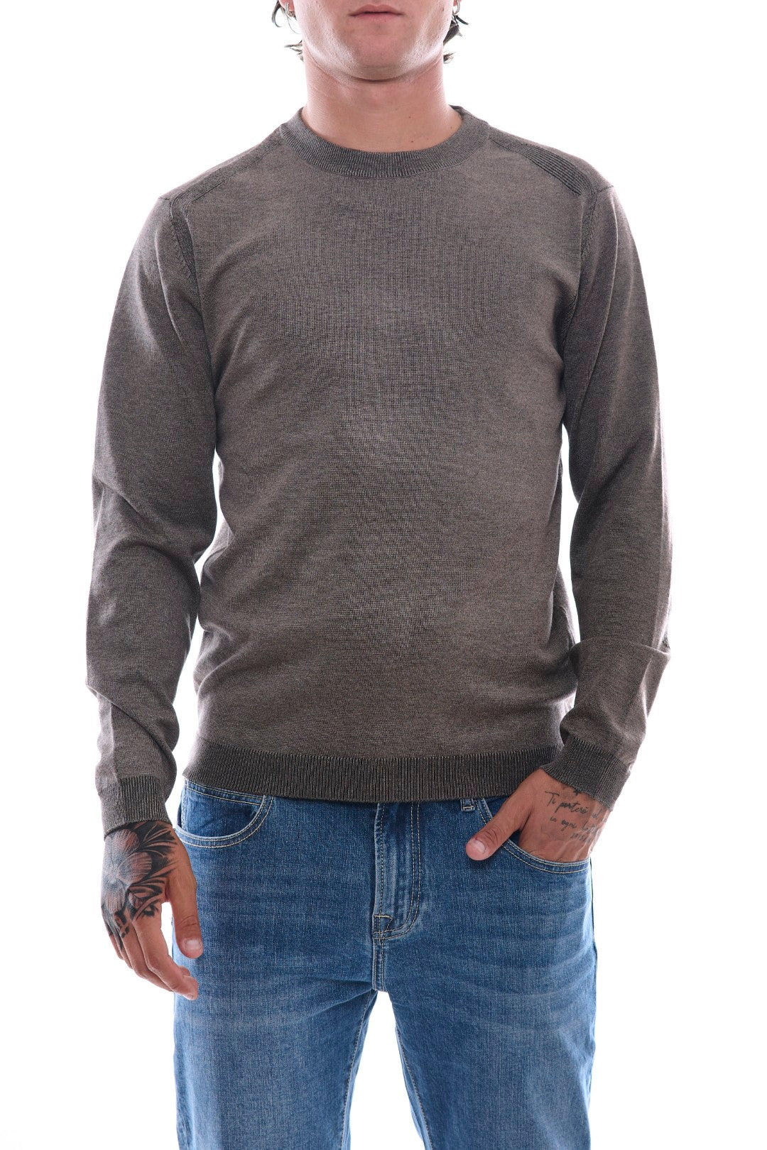 Maglia Jacquard con Toppe