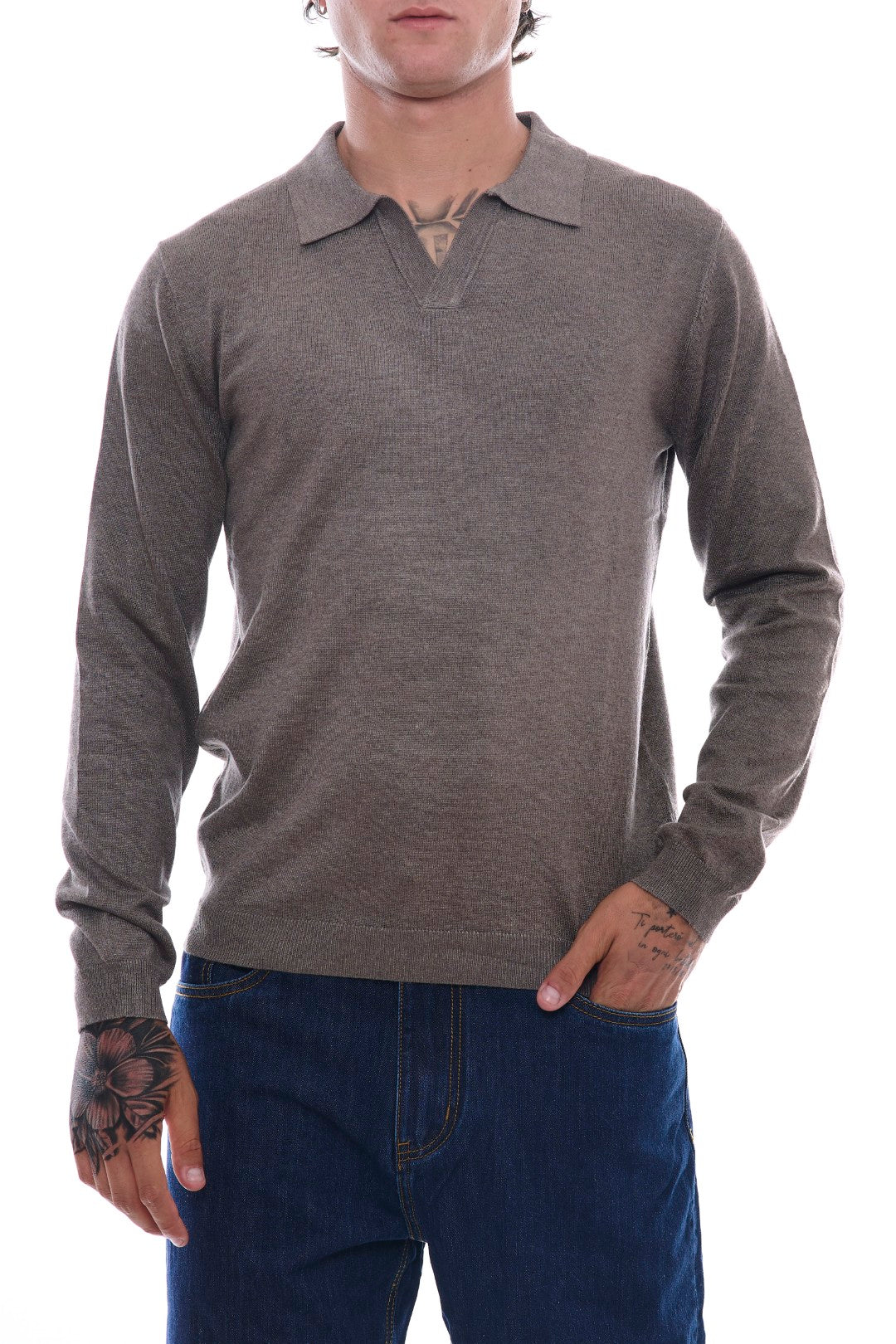 Polo in Maglia collo Derby