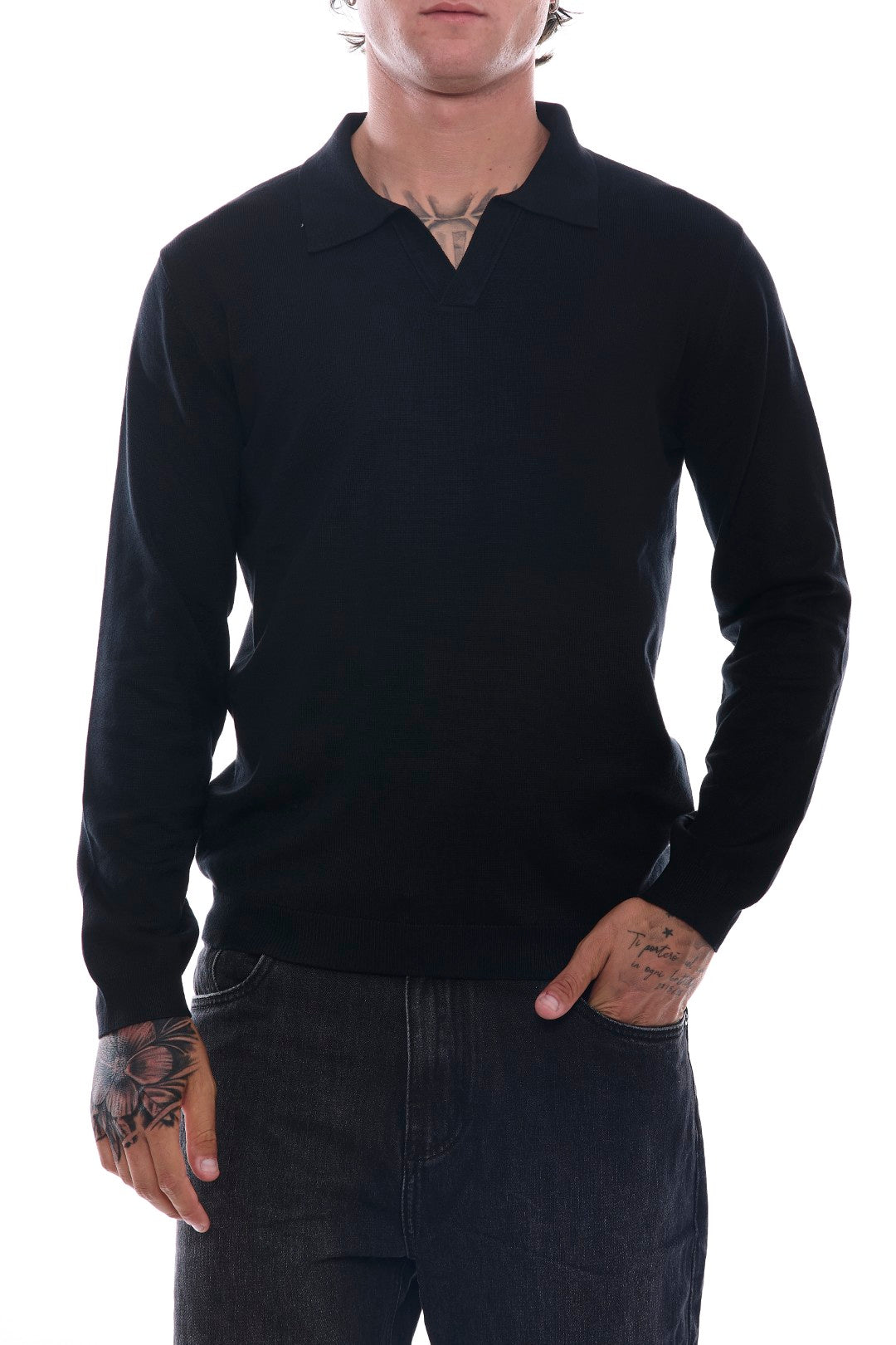 Polo in Maglia collo Derby