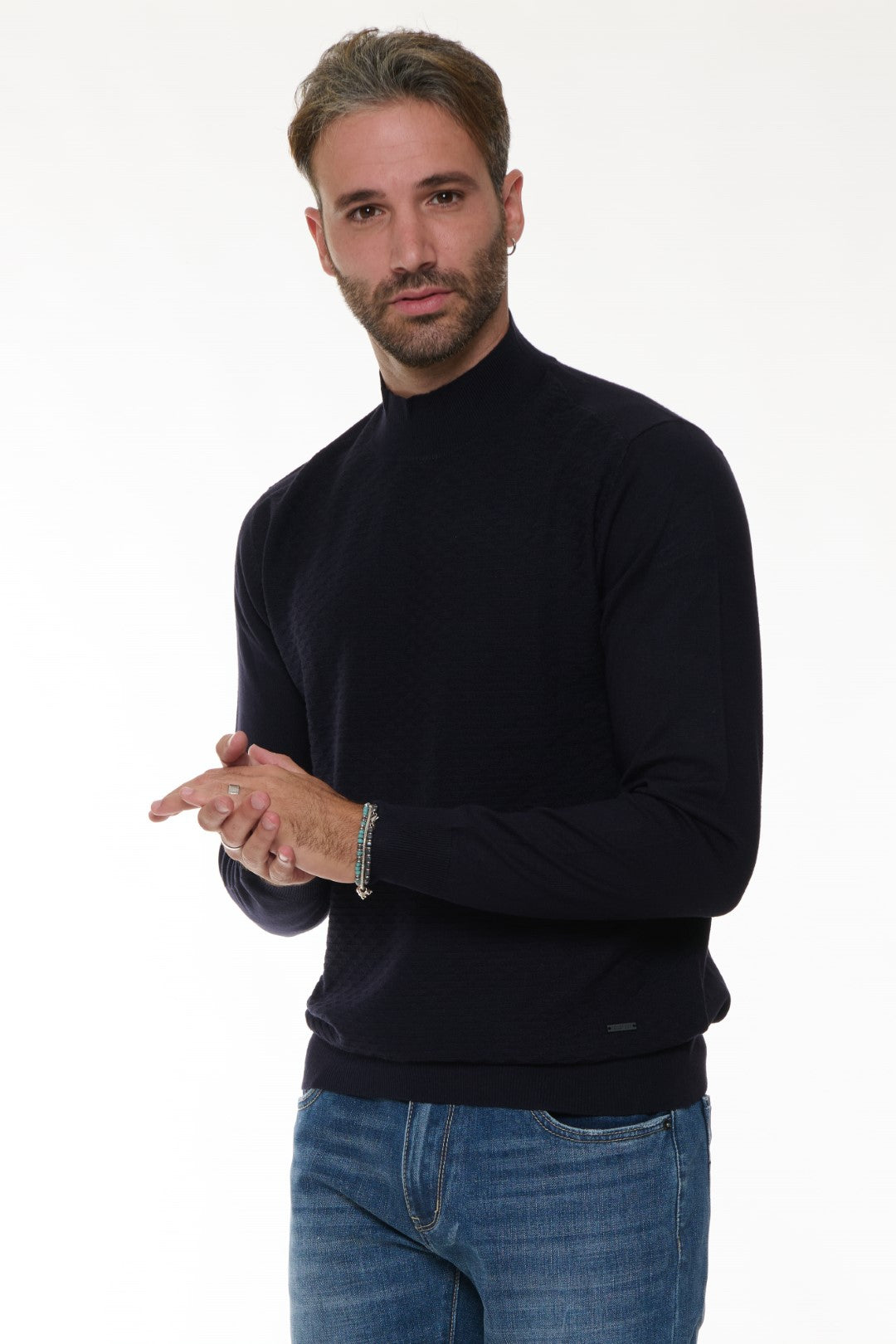 Maglia Jacquard Lupetto