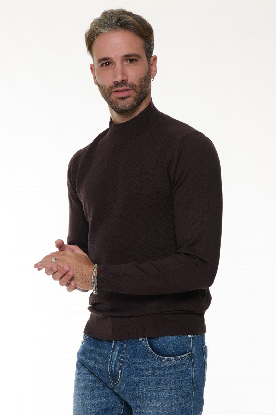 Maglia Jacquard Lupetto