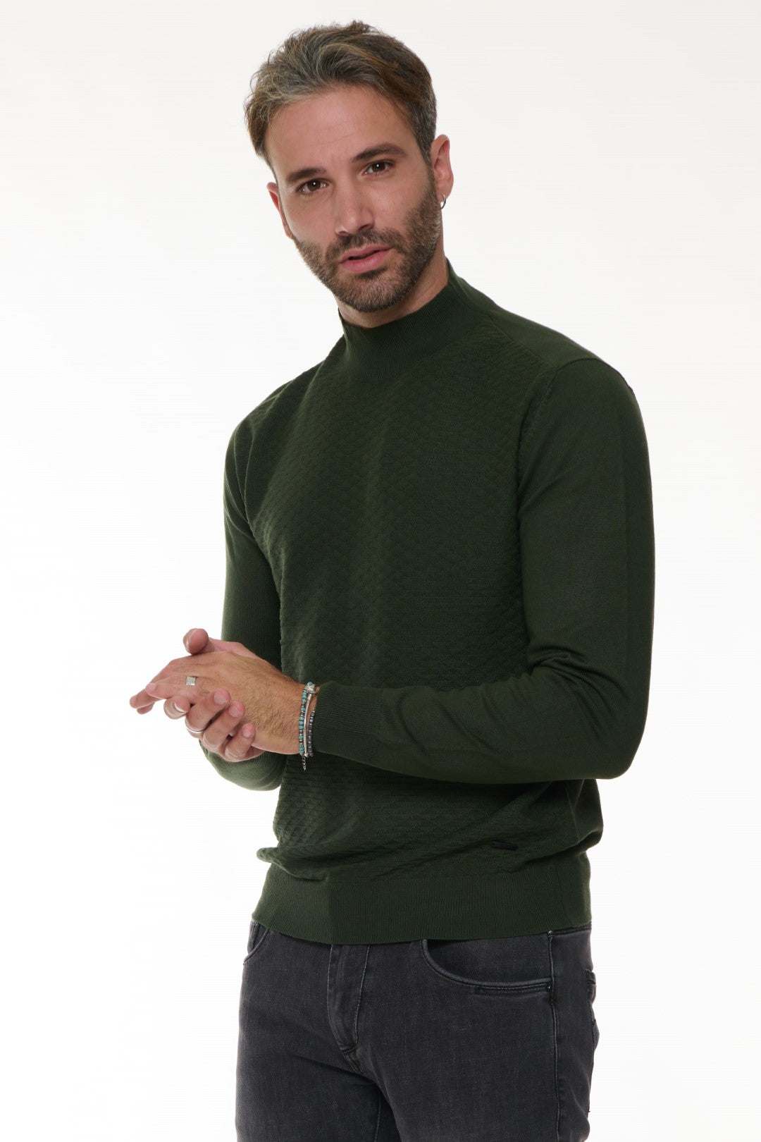 Maglia Jacquard Lupetto