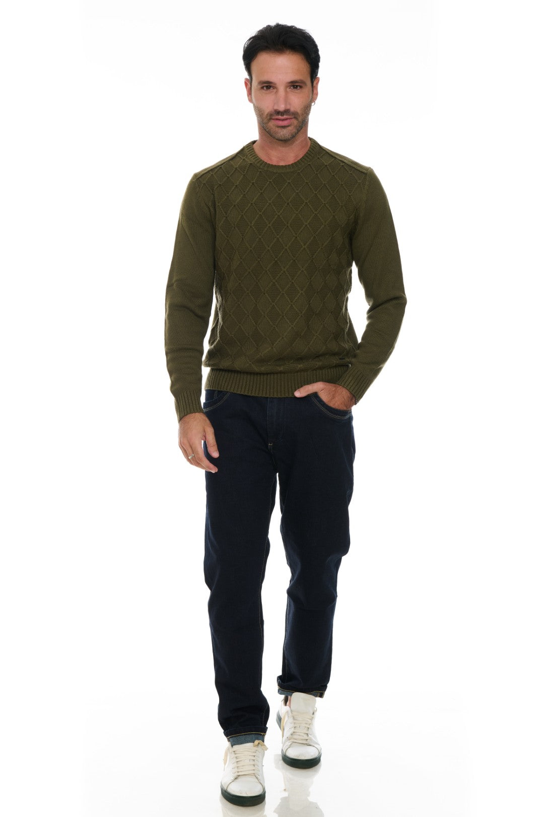 Maglia Girocollo con rombi