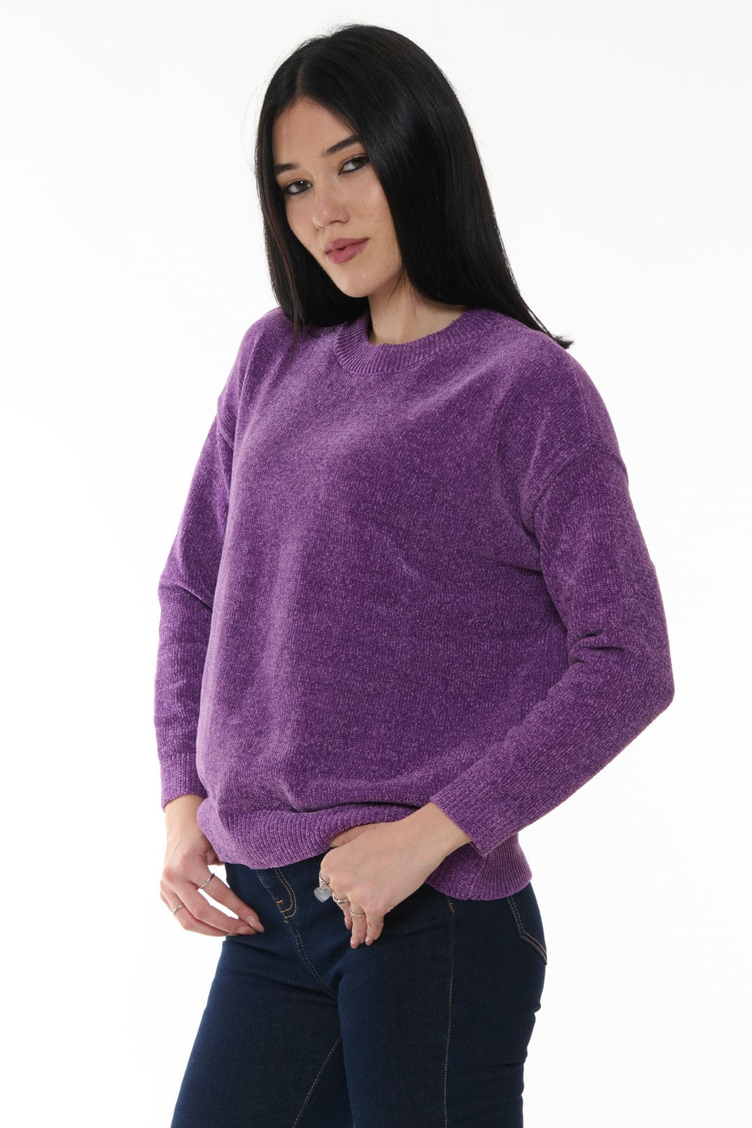 Maglia girocollo Ciniglia