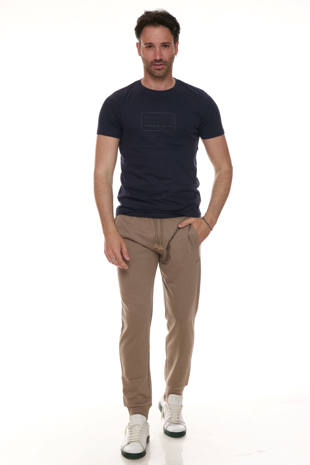 T-shirt con stampa Tono su tono