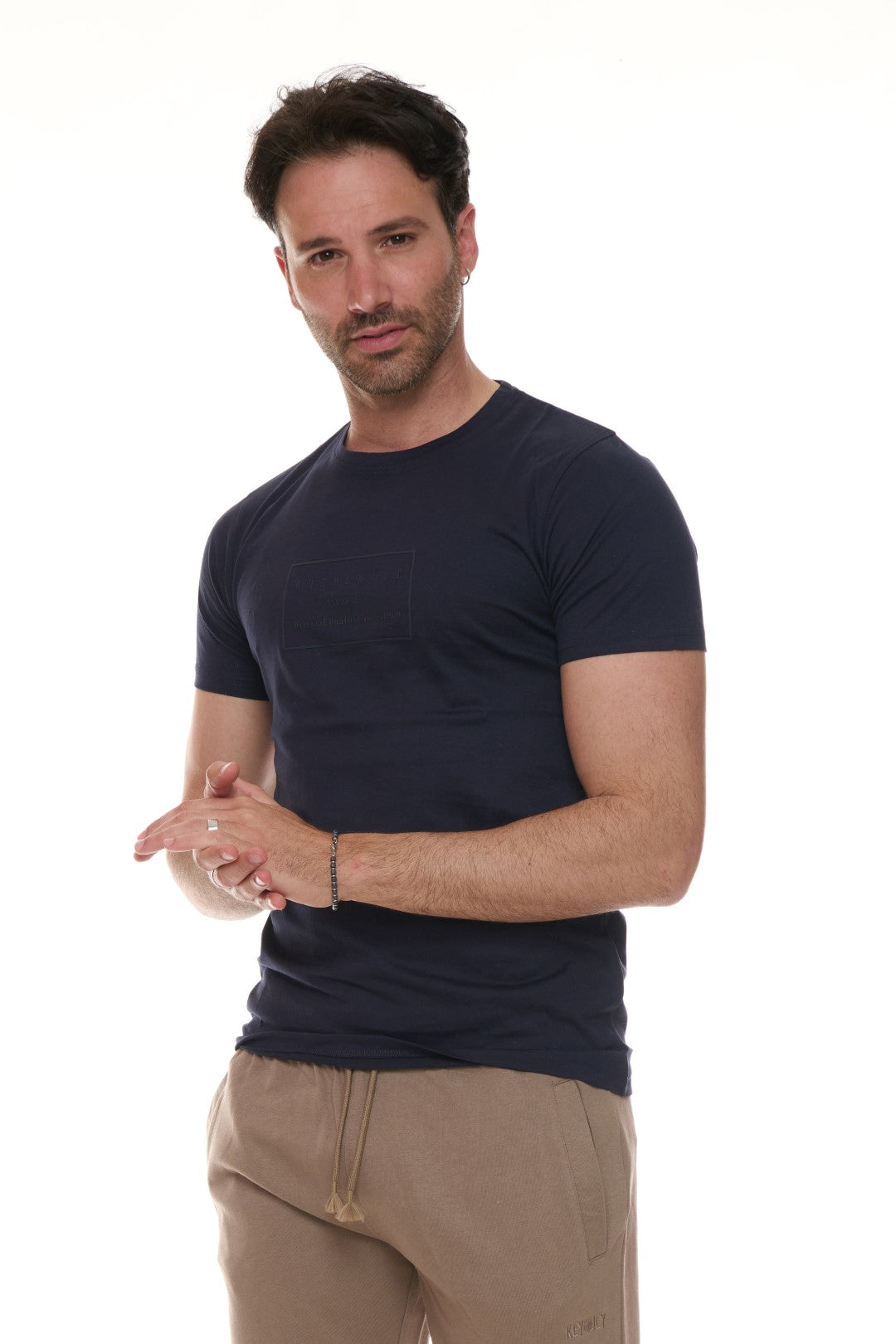 T-shirt con stampa Tono su tono