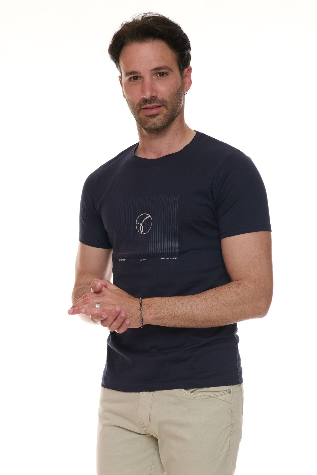 T-shirt con stampa Contrasto