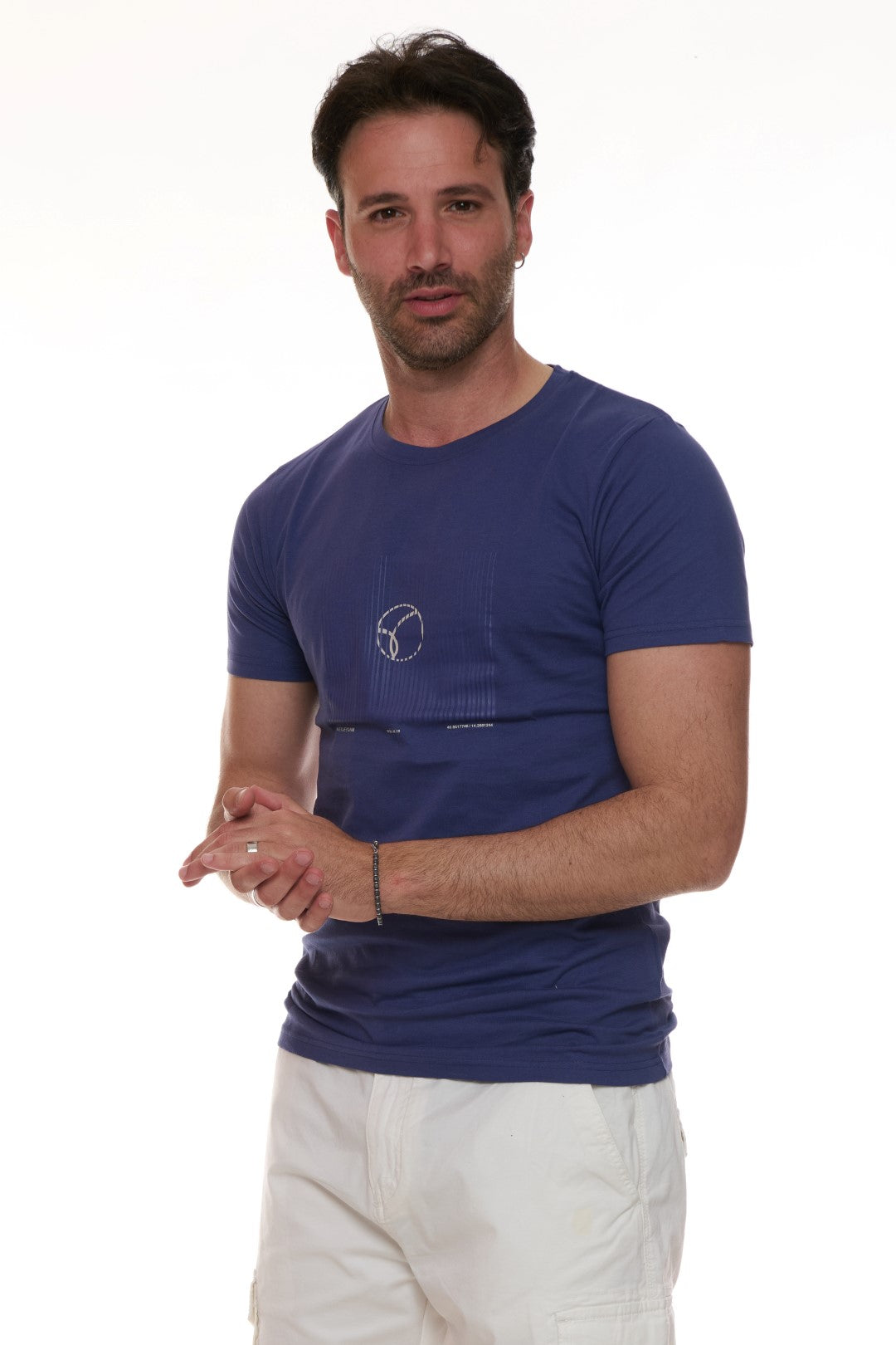 T-shirt con stampa Contrasto